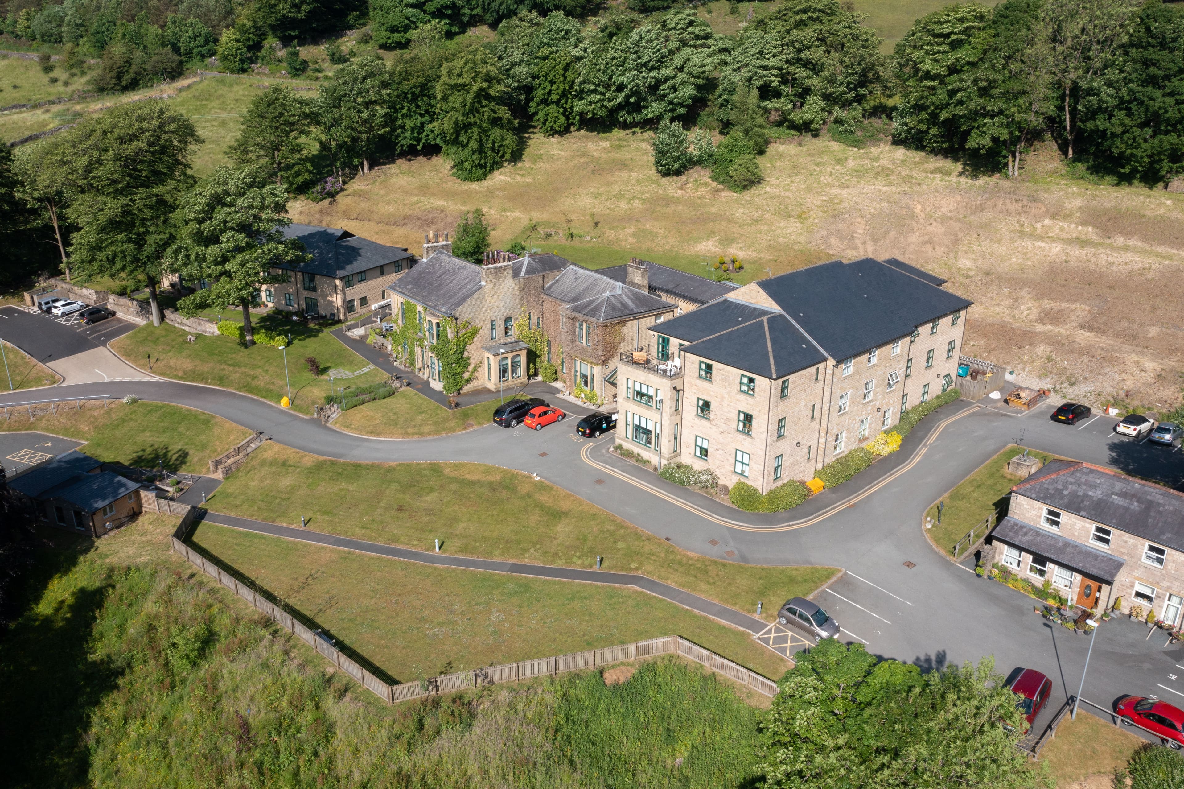 Exterior of Stones Wood Care Home in Oldham, Greater Manchester