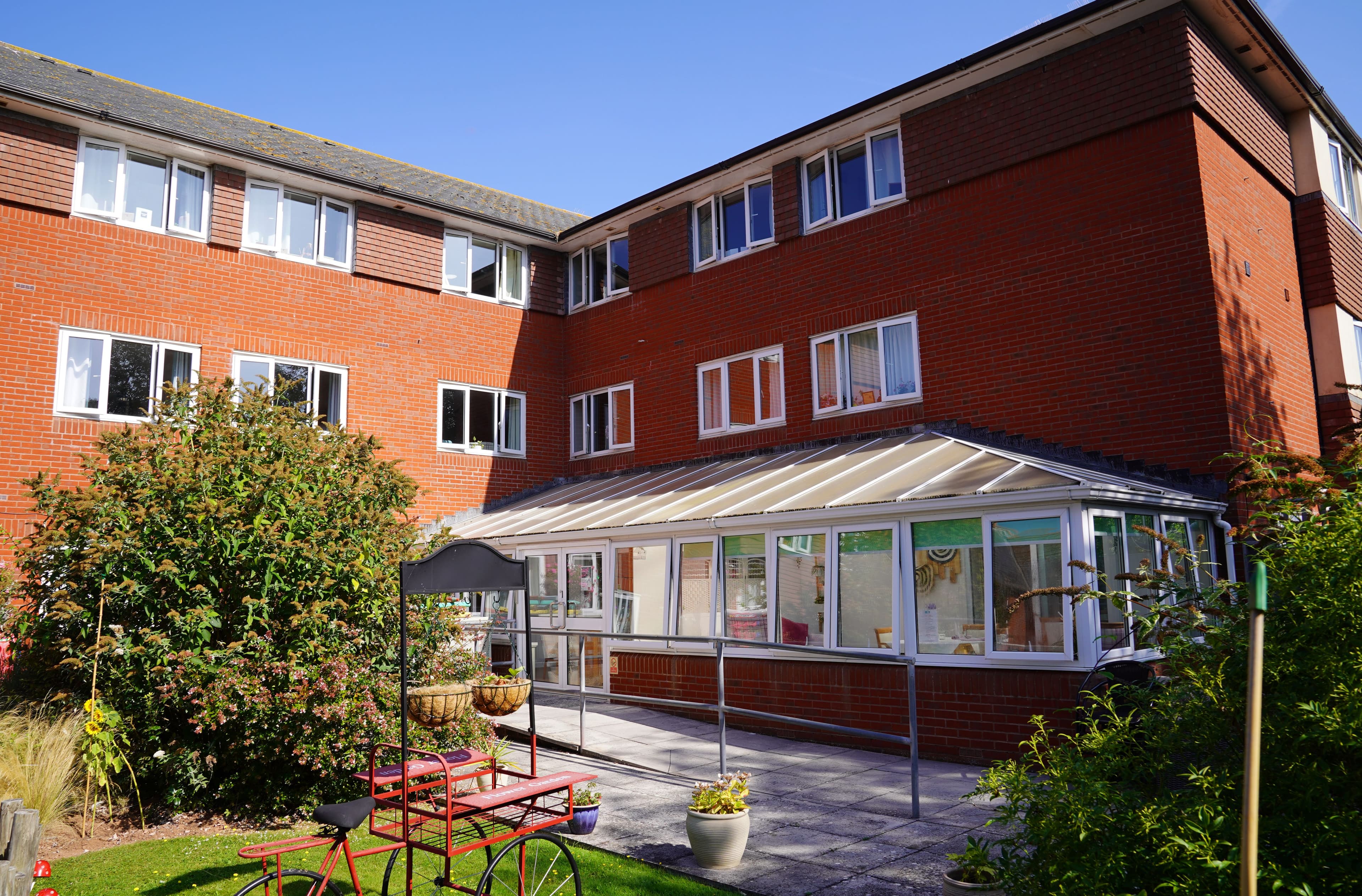 Exterior of Fernihurst Care Home in Exmouth, East Devon