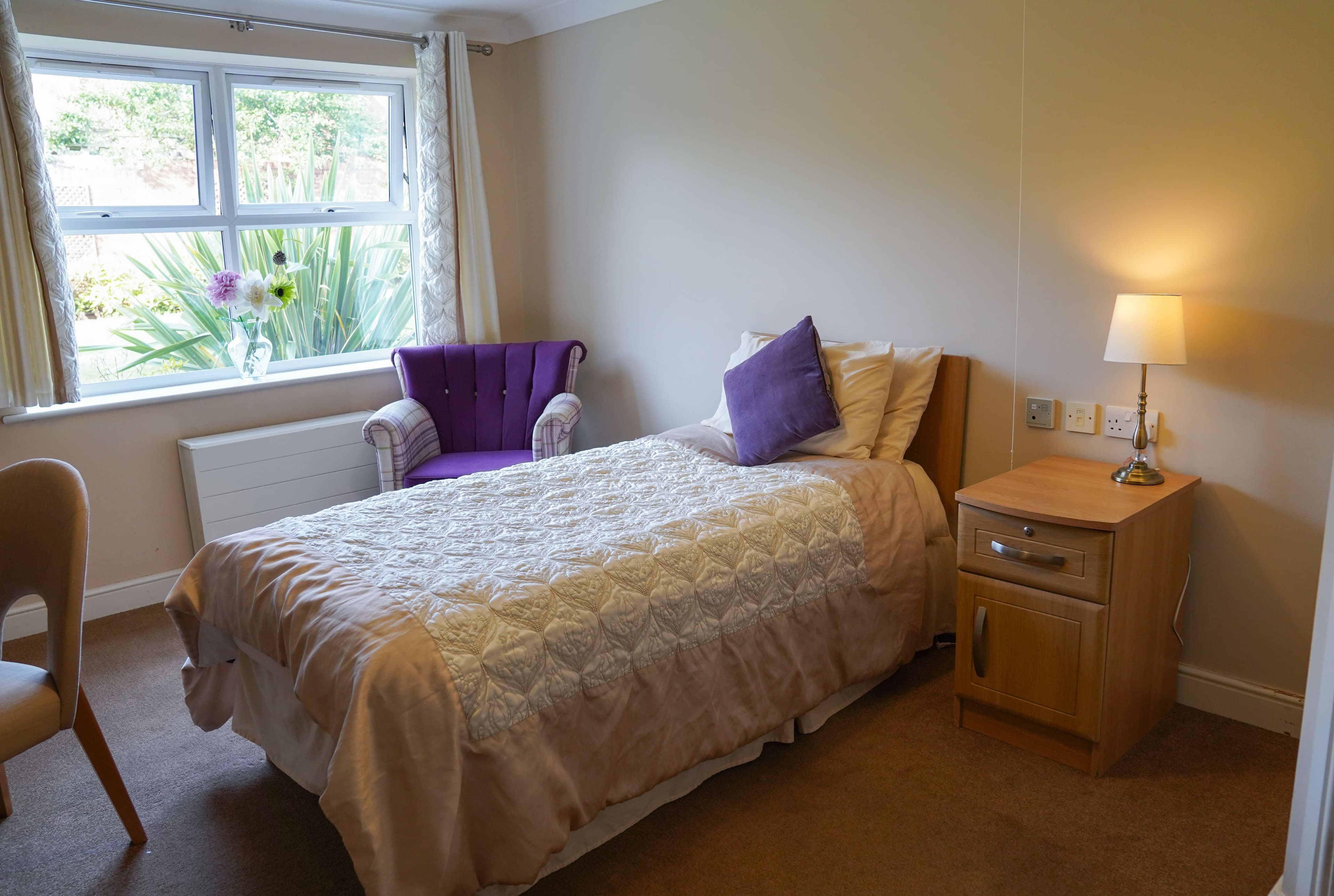 Bedroom at The Beeches Residential Care Home, Northfield, Birmingham