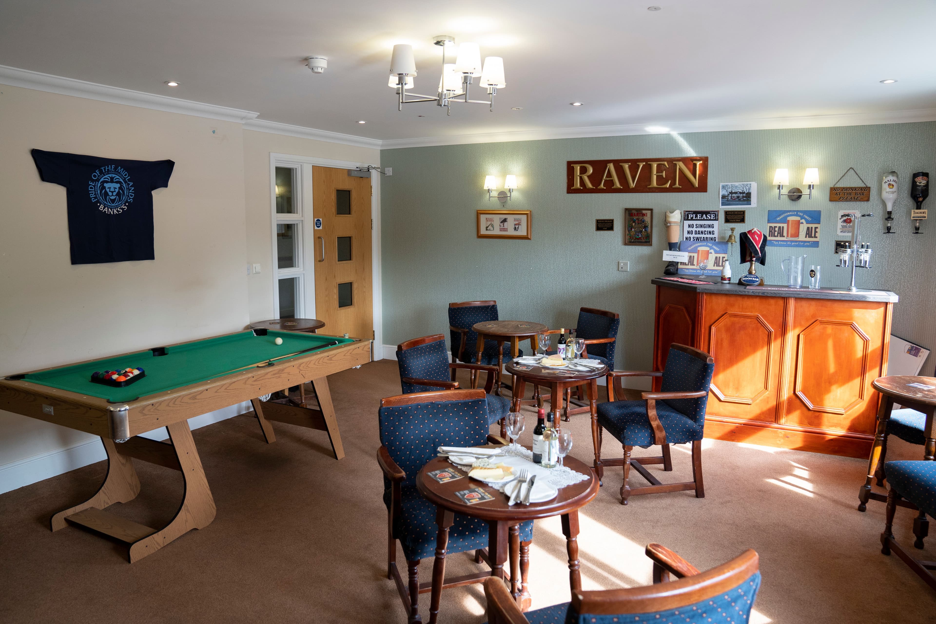 Bar at Castlecroft Care Home in Birmingham, West Midlands