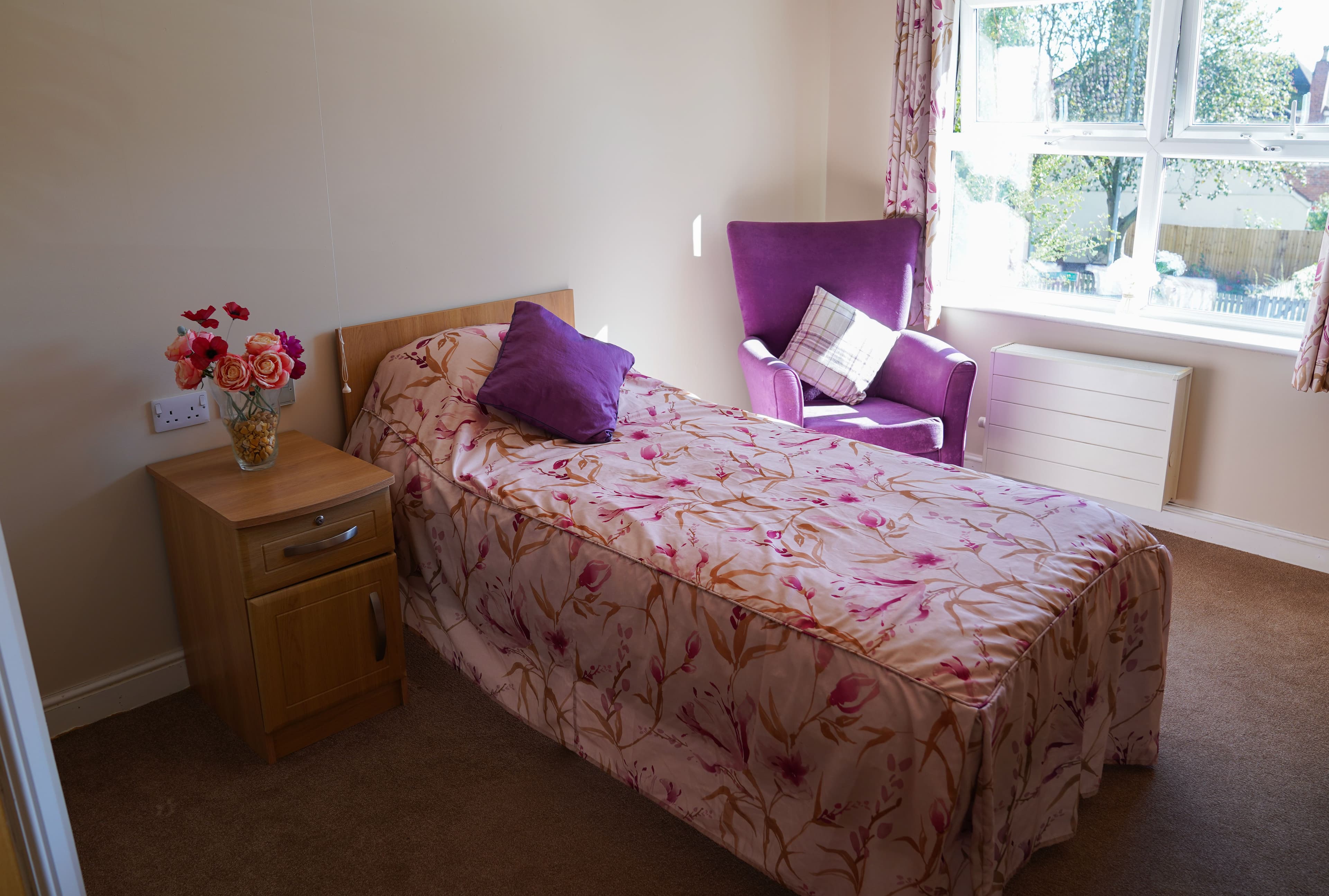 Bedroom of Highcroft Hall in Wolverhampton, West Midlands