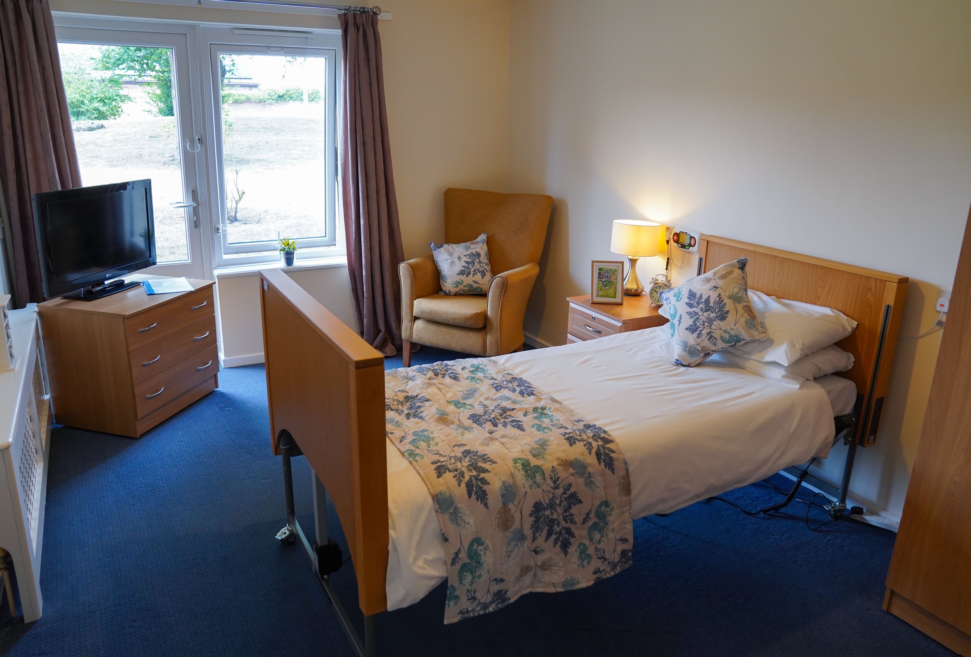 Bedroom at Don Thomas House Care Home in Harwich, Essex