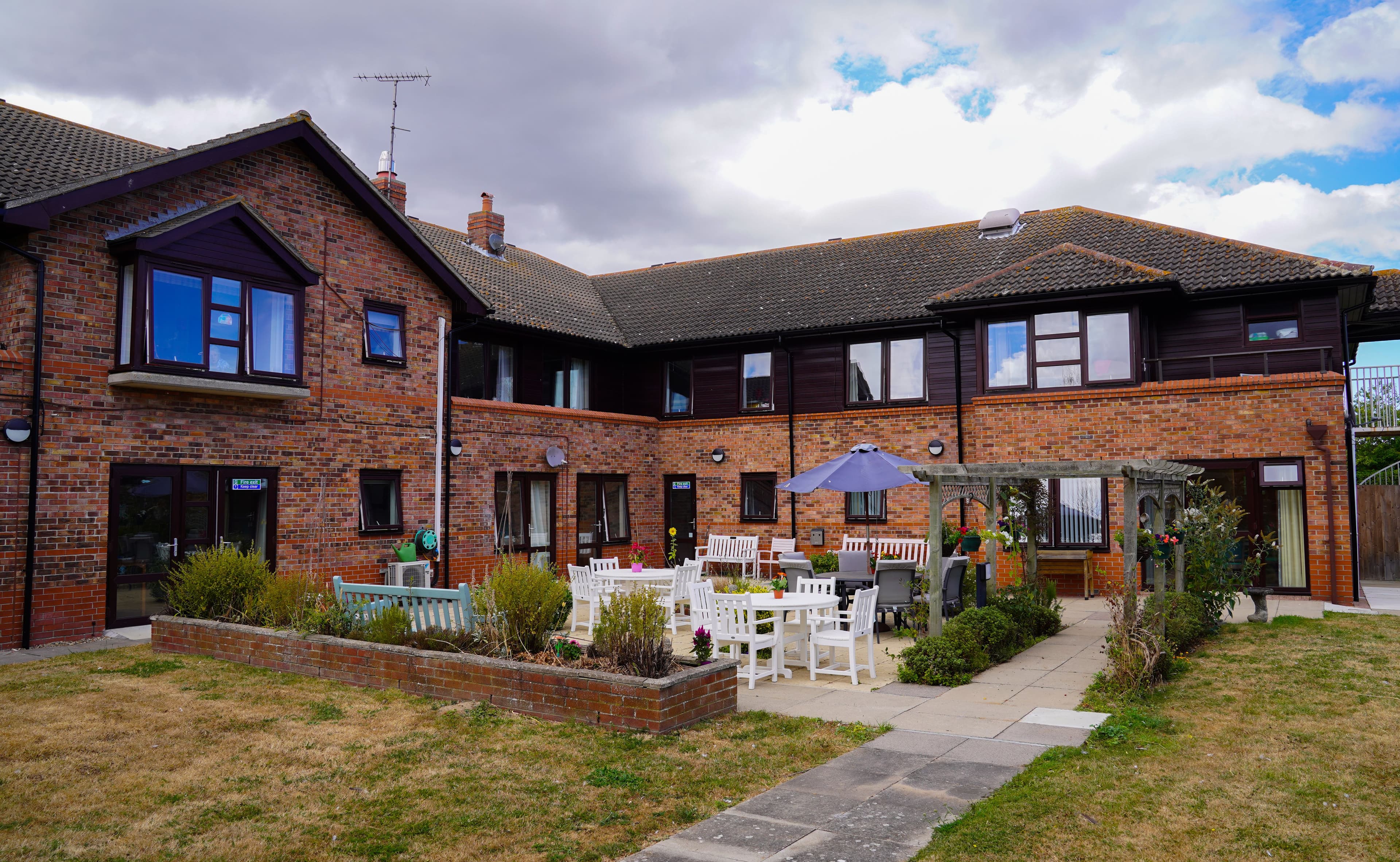 Garden at Don Thomas House Care Home in Harwich, Essex