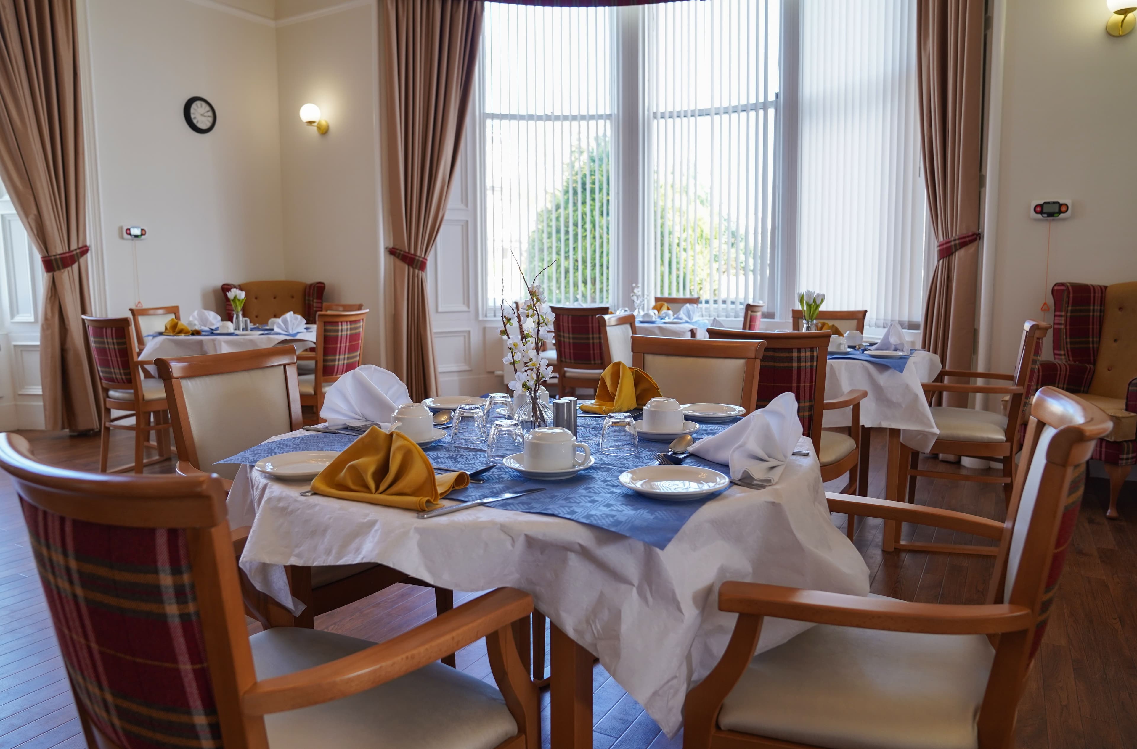 Dining Room at Camila House Care in Edinburgh, Scotland