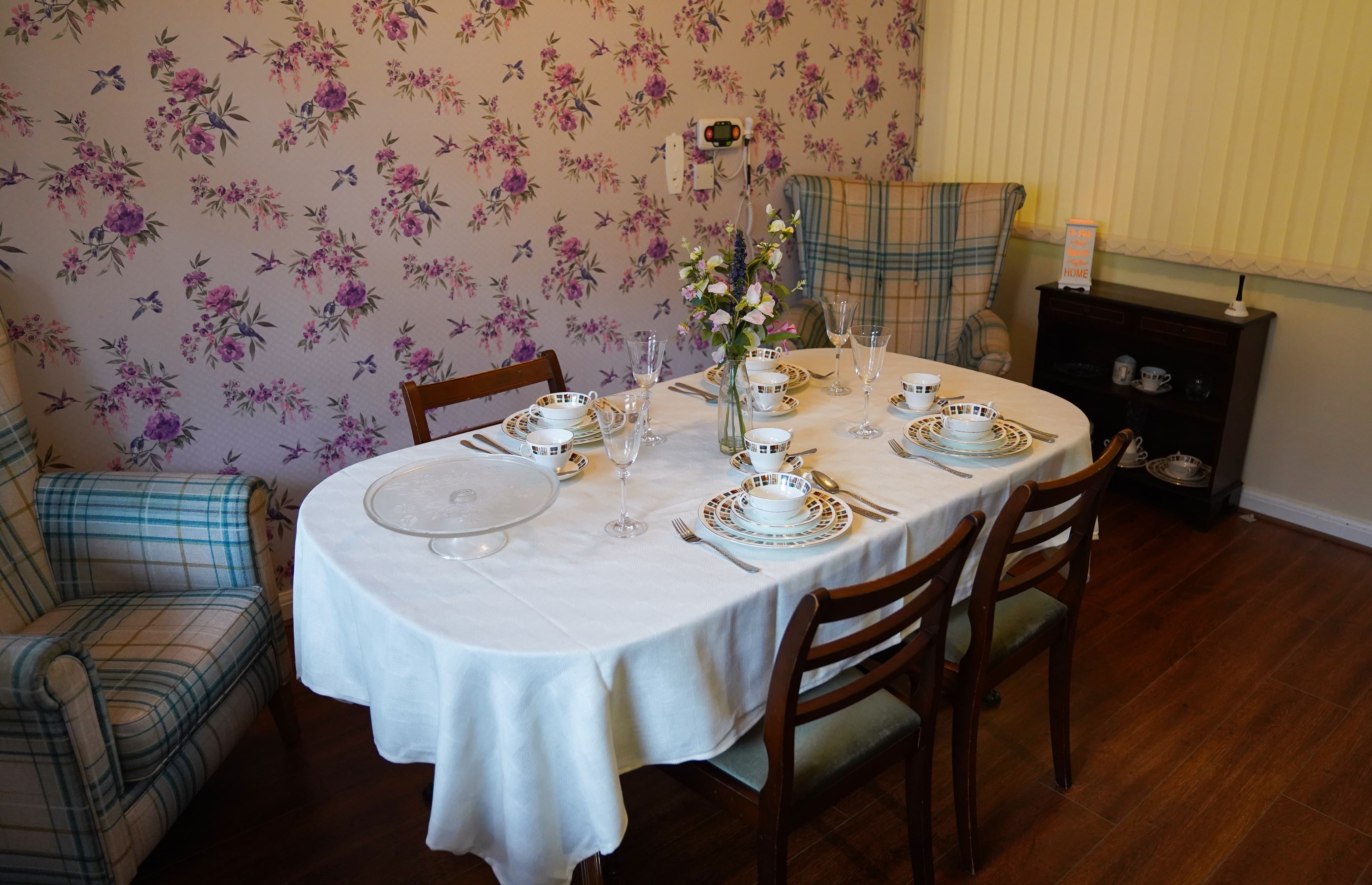 Dining room of Pitcairn Lodge in Westhill, Scotland