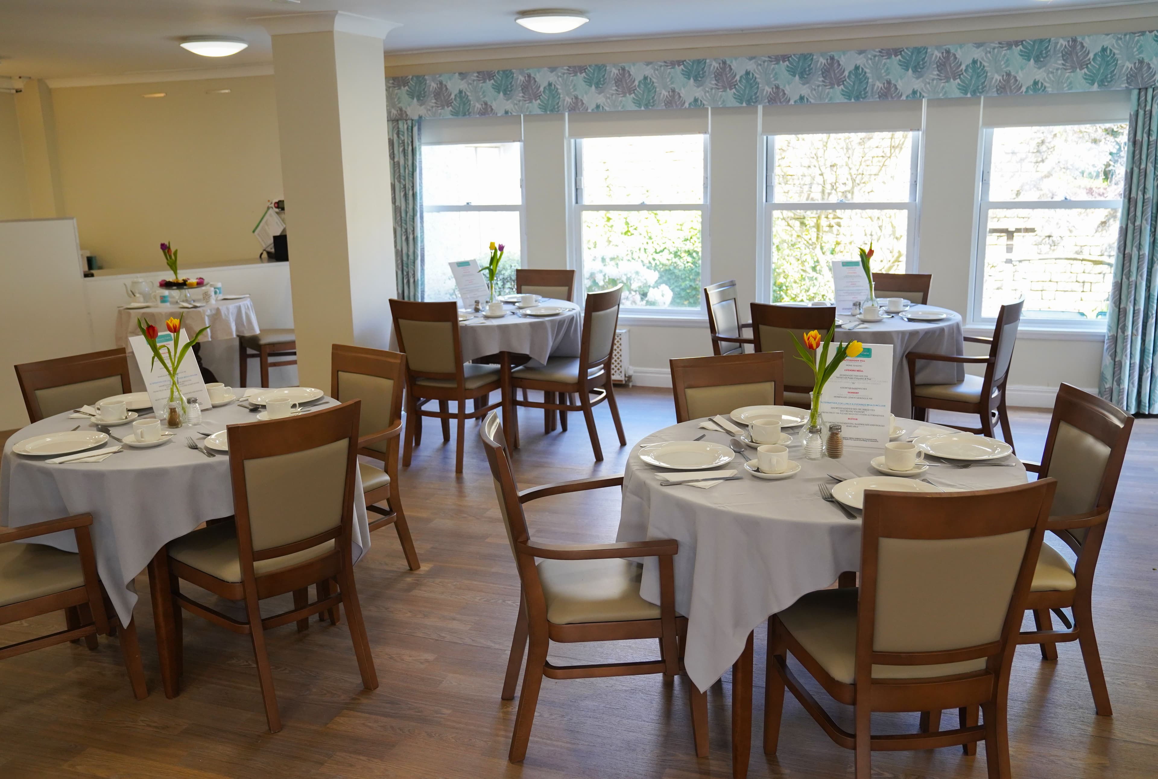 Dining room of Howard House in Kilmarnock, Scotland