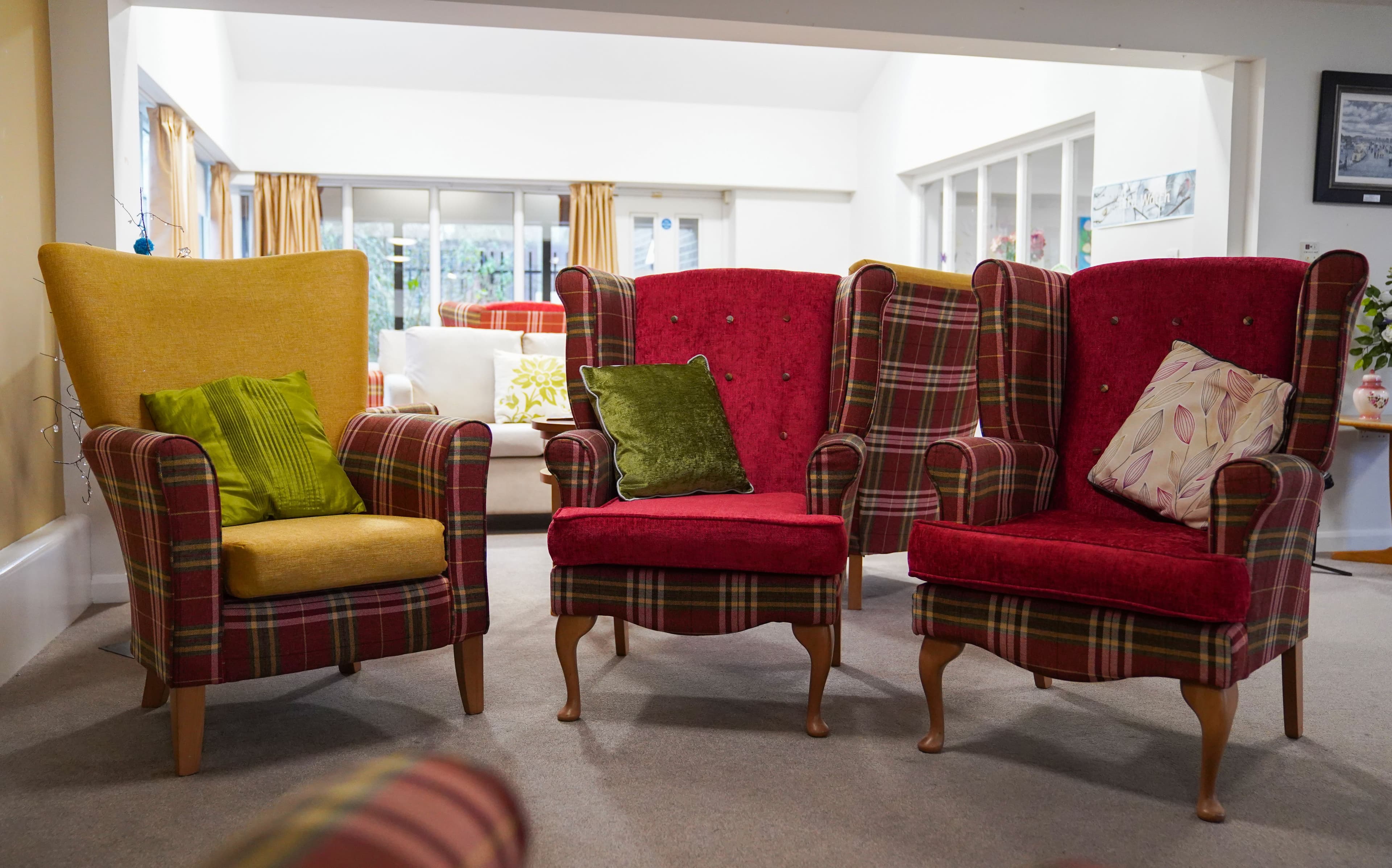 Communal Lounge at Bradwell Court Care Home in Congleton, Cheshire East