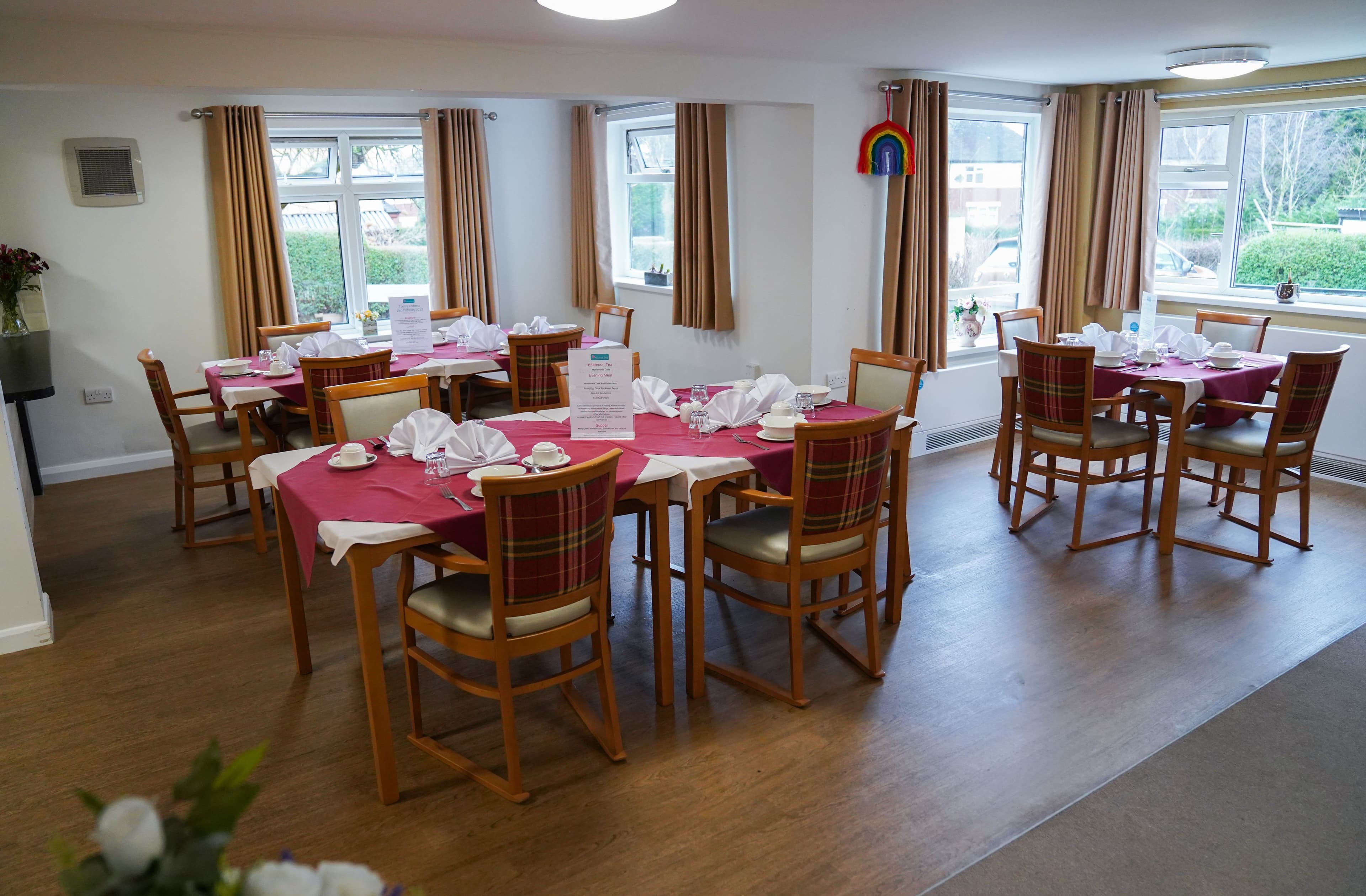 Dining Room at Bradwell Court Care Home in Congleton, Cheshire East