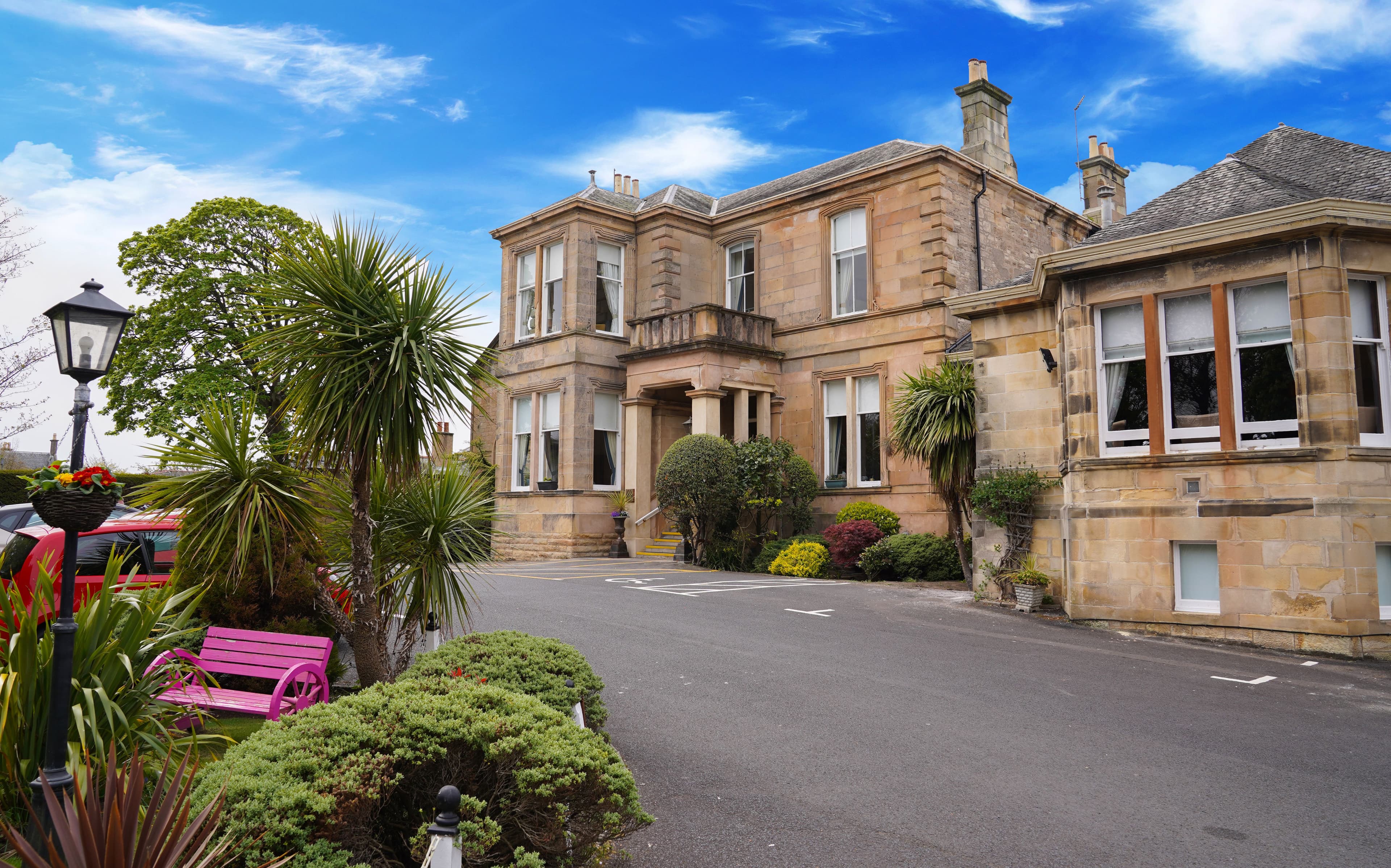 Exterior of Glenfairn House in Ayr, Scotland