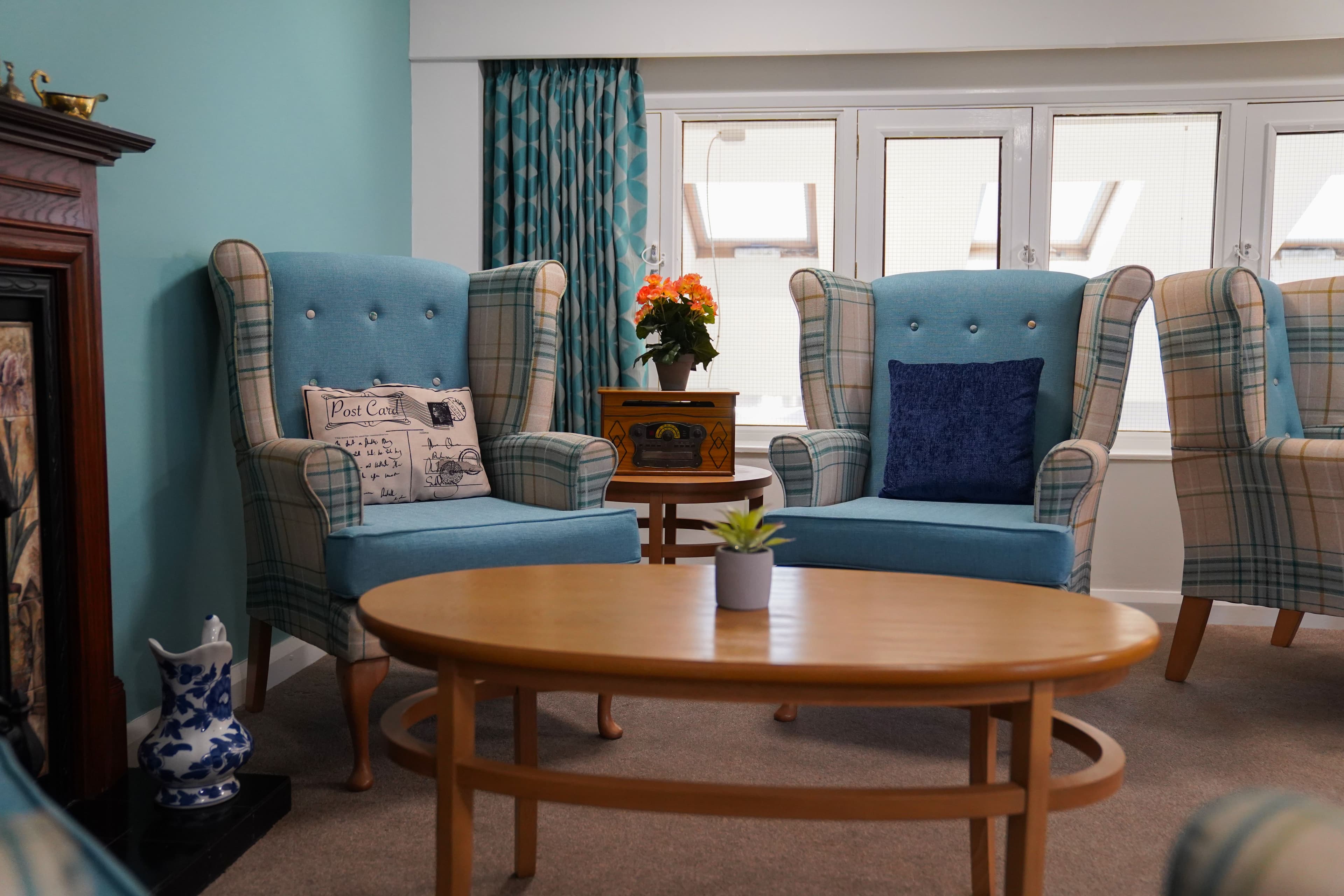 Communal Lounge at Bradwell Court Care Home in Congleton, Cheshire East