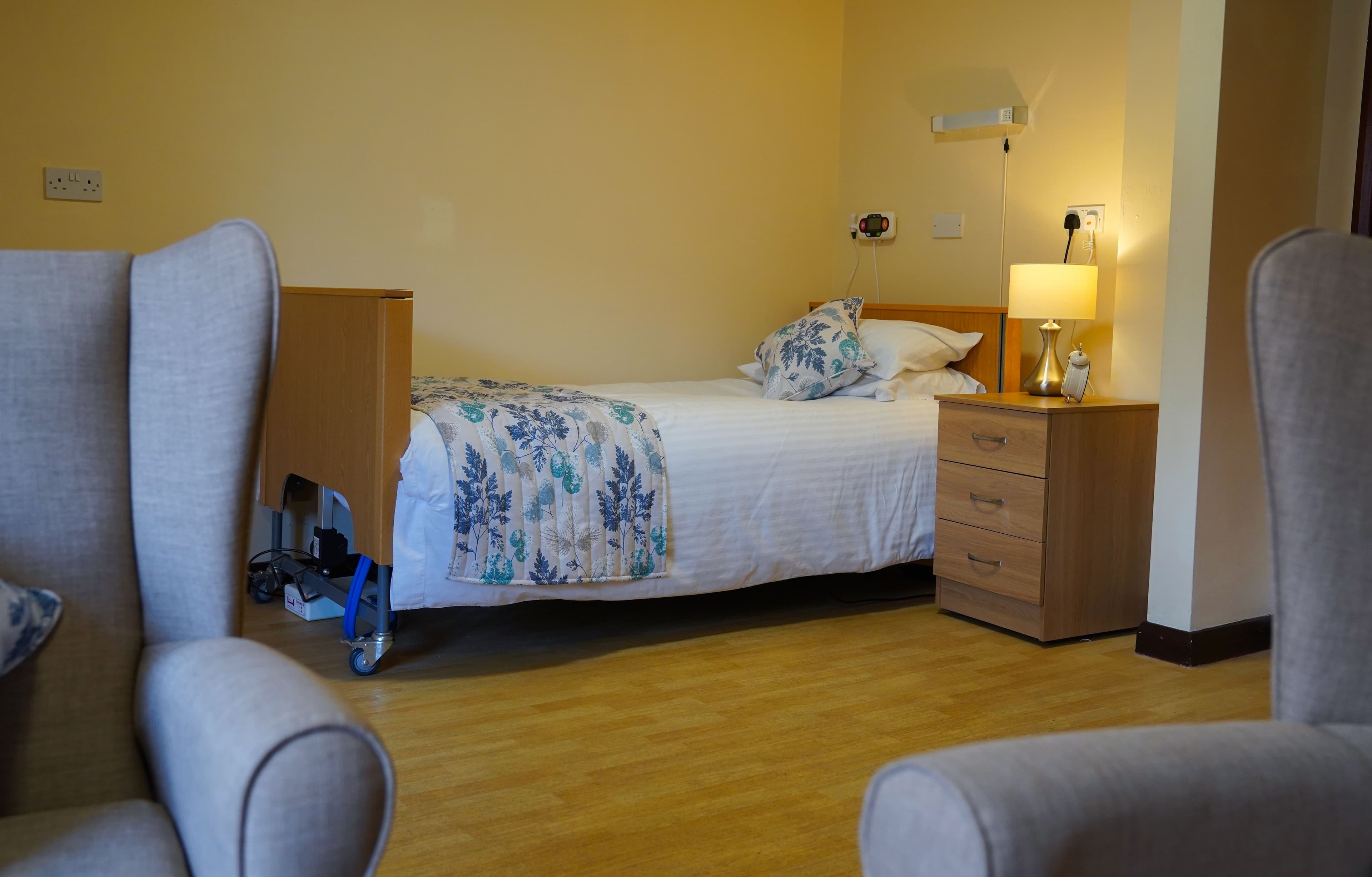 Bedroom at Calton House Care Home in Bletchley, Milton Keynes