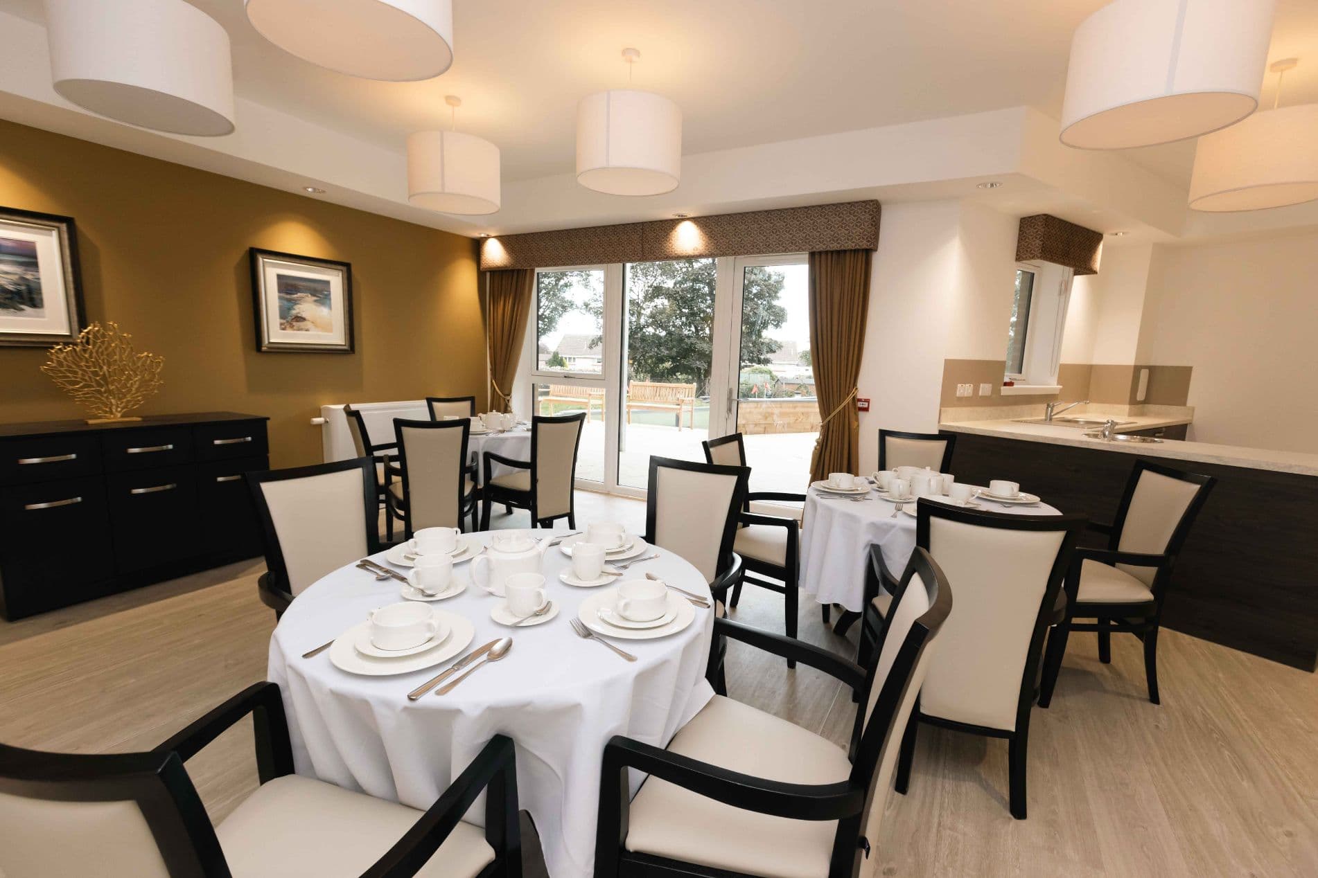 Dining room of Dalgety Bay in Fife, Scotland