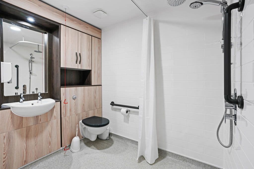 Bathroom of Broadlands Lodge care home in Keswick, Norfolk