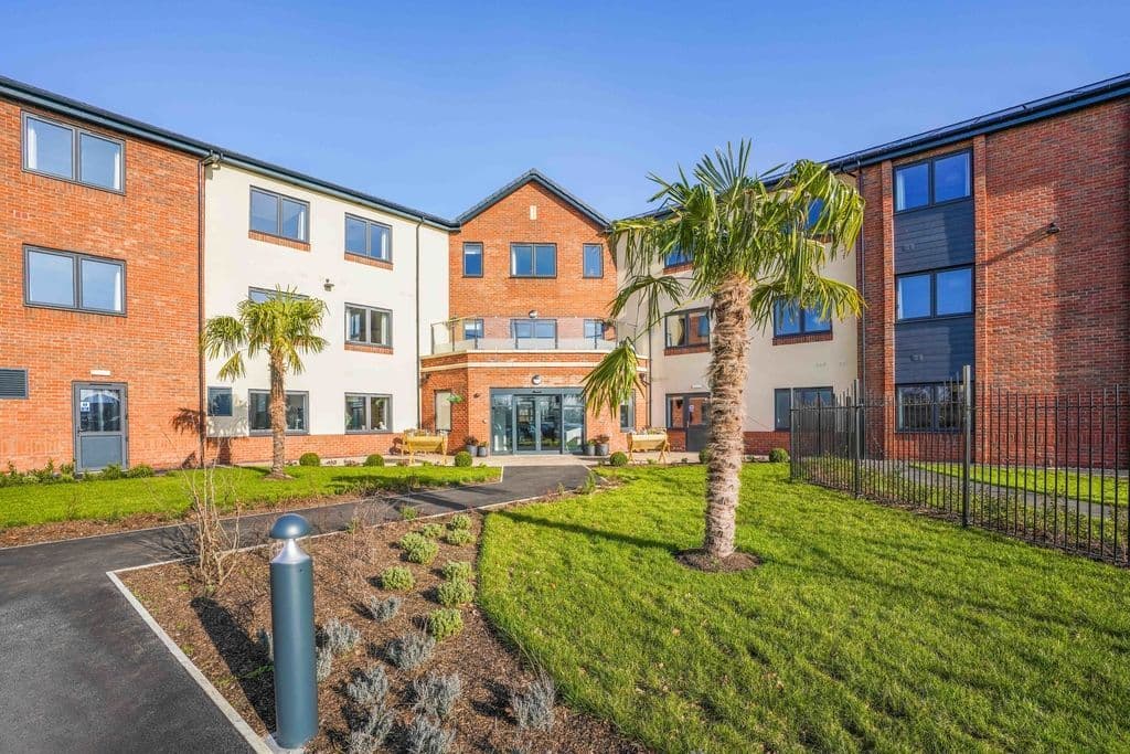 Exterior of Broadlands Lodge care home in Keswick, Norfolk