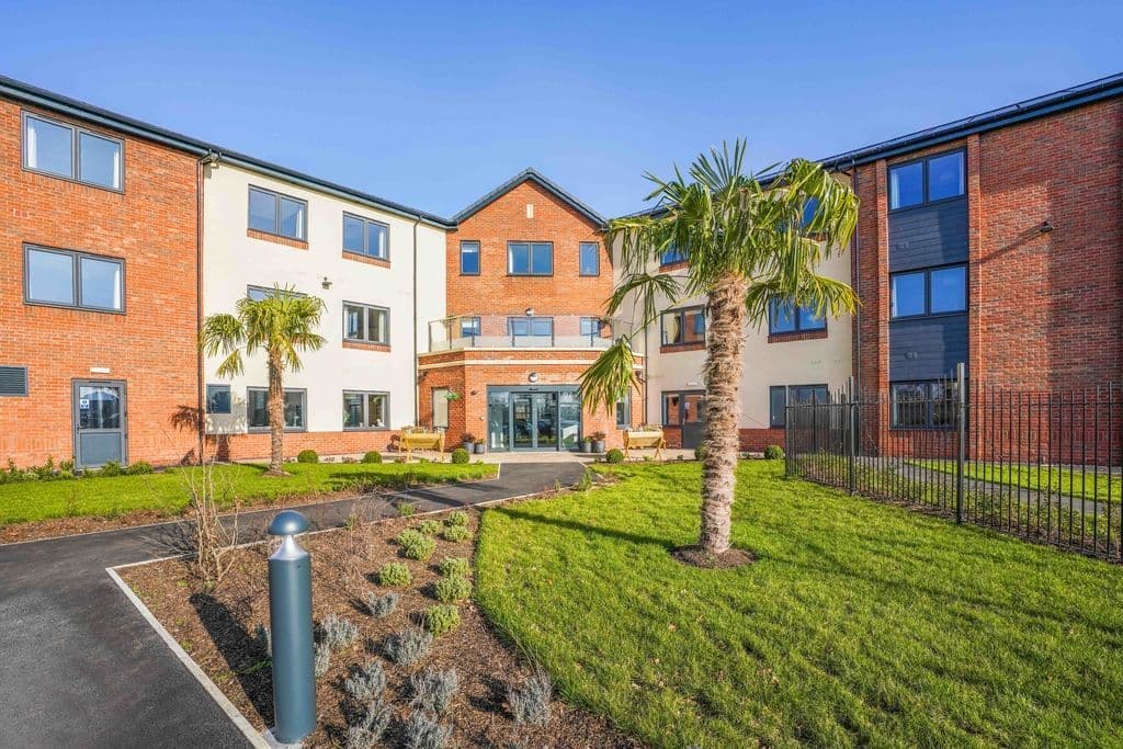 Exterior of Broadlands Lodge care home in Keswick, Norfolk