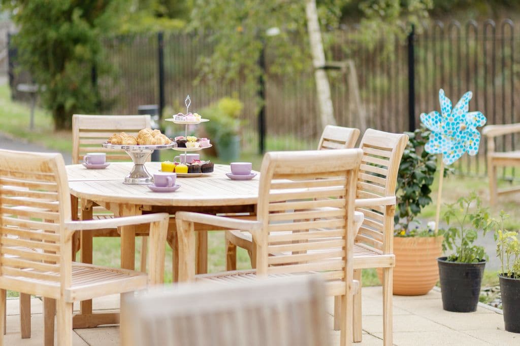 Garden at De Lucy House Care Home, Diss, Norfolk