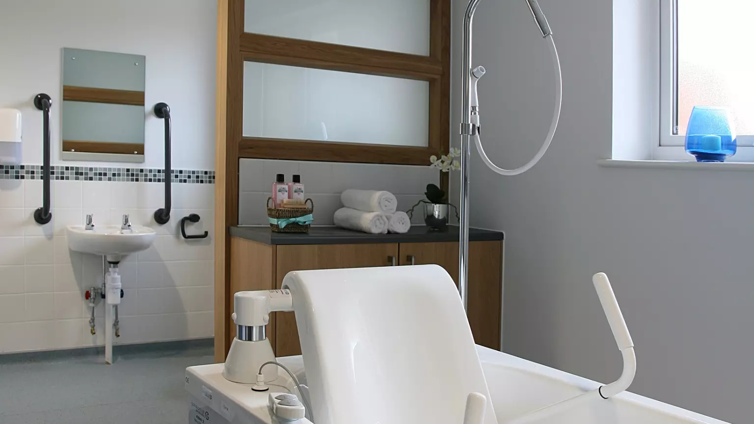 Bathroom of Dukeminster Court care home in Dunstable, Bedfordshire