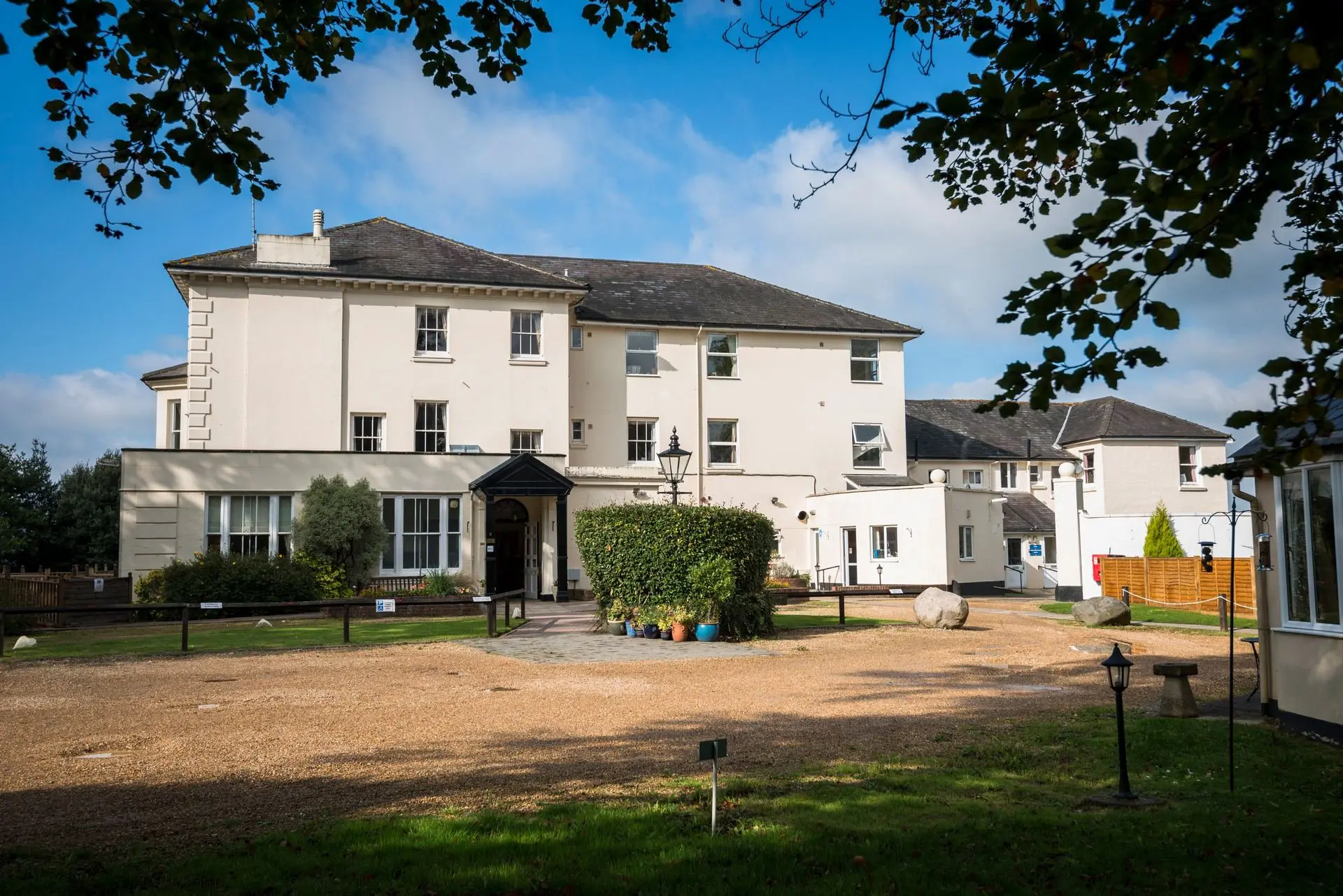 Exterior of East Hill House Care Home in Liss, Hampshire