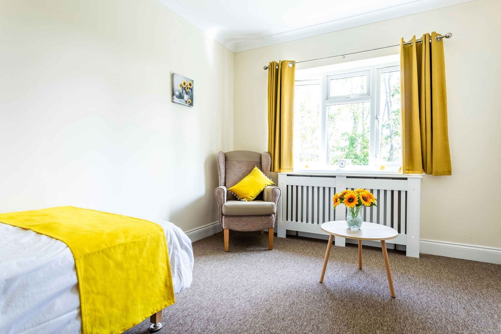 Bedroom of Edendale Lodge care home in Battle, East Sussex