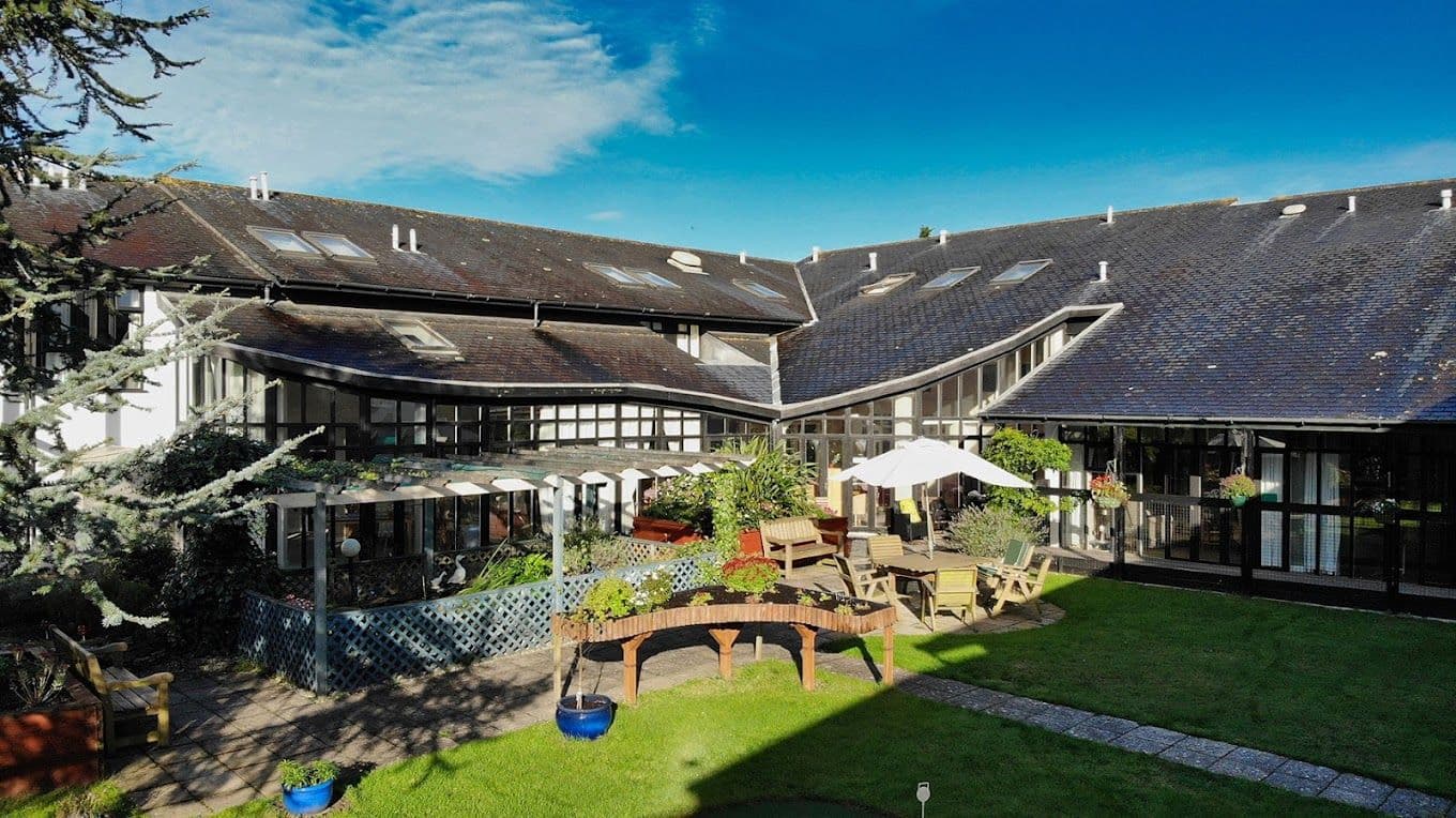 Garden at Elburton Heights Care Home in Plymouth, Devon