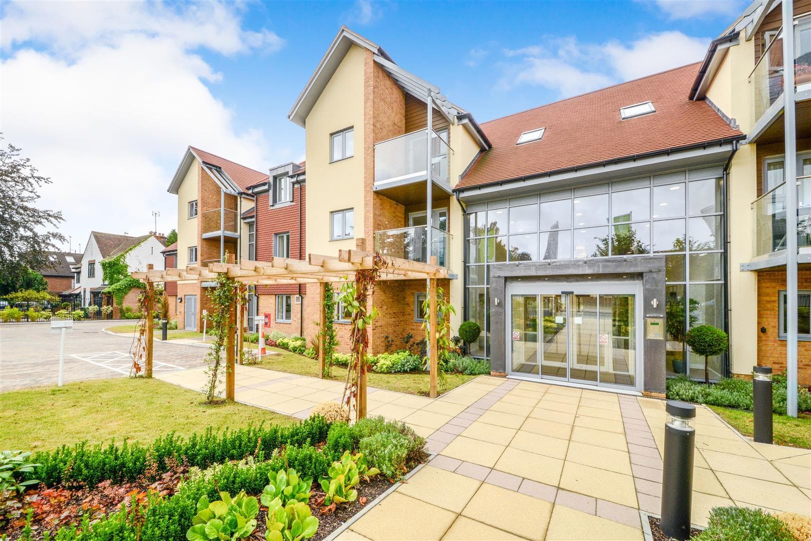 Exterior of Eleanor House Retirement Development in St.Albans, Hertfordshire