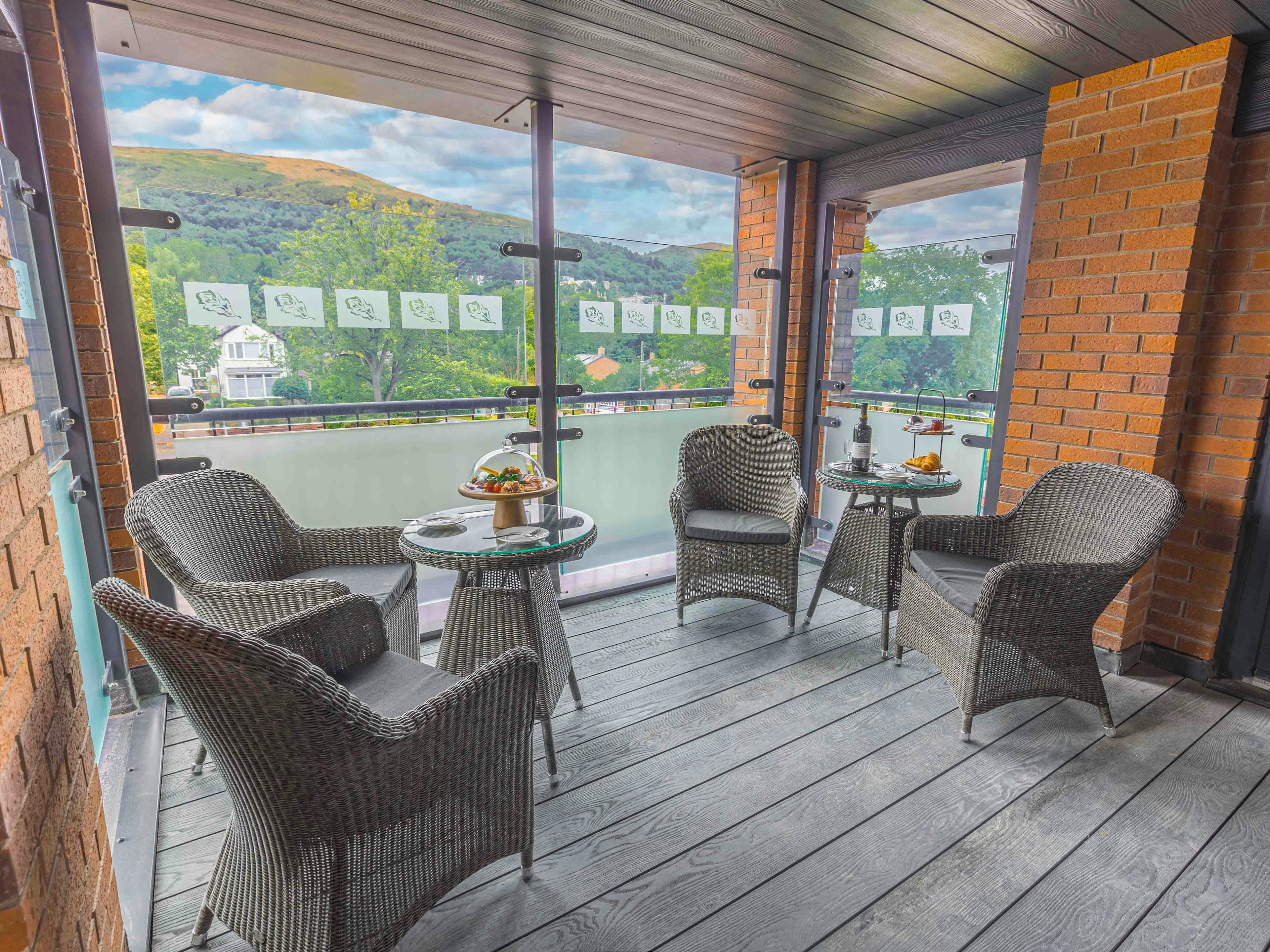 Outdoor Area at Elgar Court Care Home in Malvern, Worcestershire