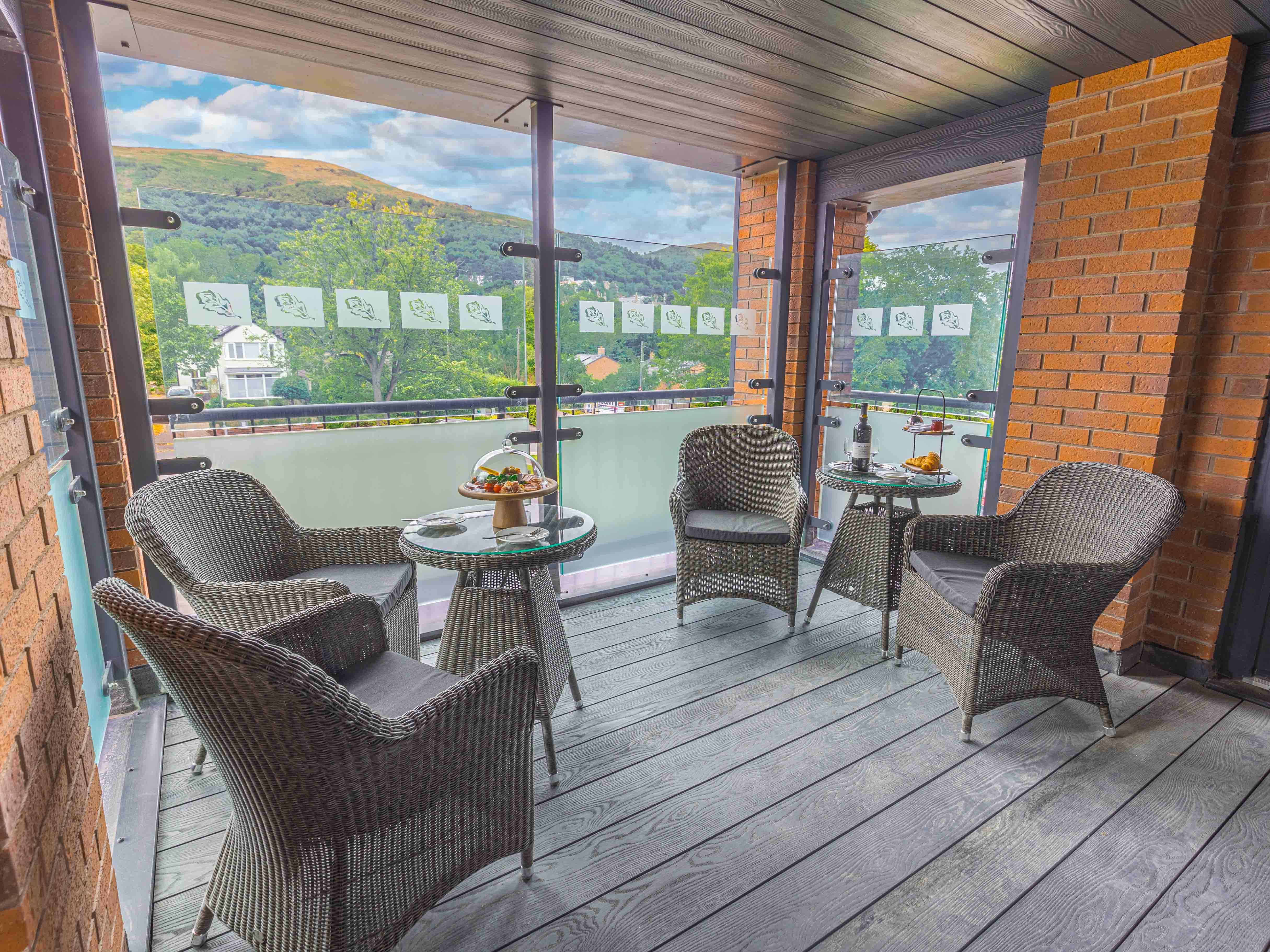 Outdoor Area at Elgar Court Care Home in Malvern, Worcestershire