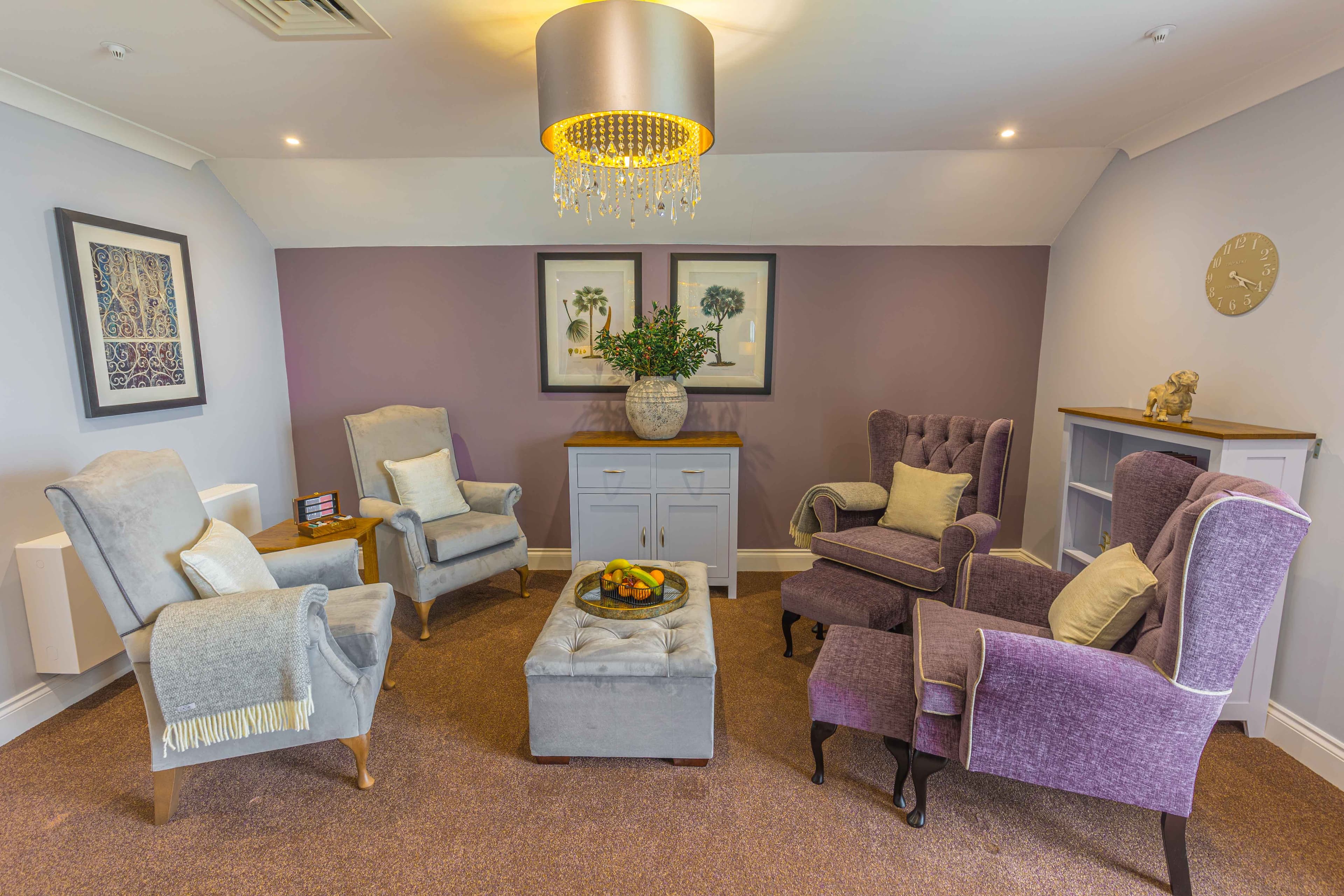 Communal Area at Elgar Court Care Home in Malvern, Worcestershire