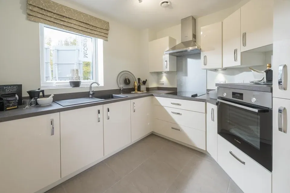 Kitchen at Elizabeth Place Retirement Apartment in Market Harborough, Leicestershire