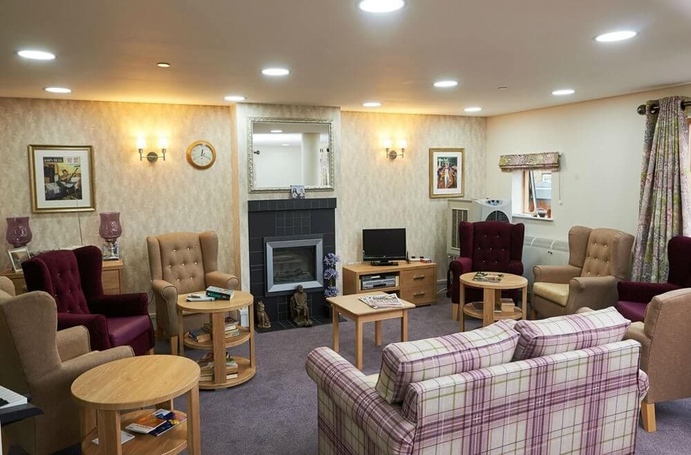 Lounge of Ellesmere House care home in Kensington and Chelsea, London