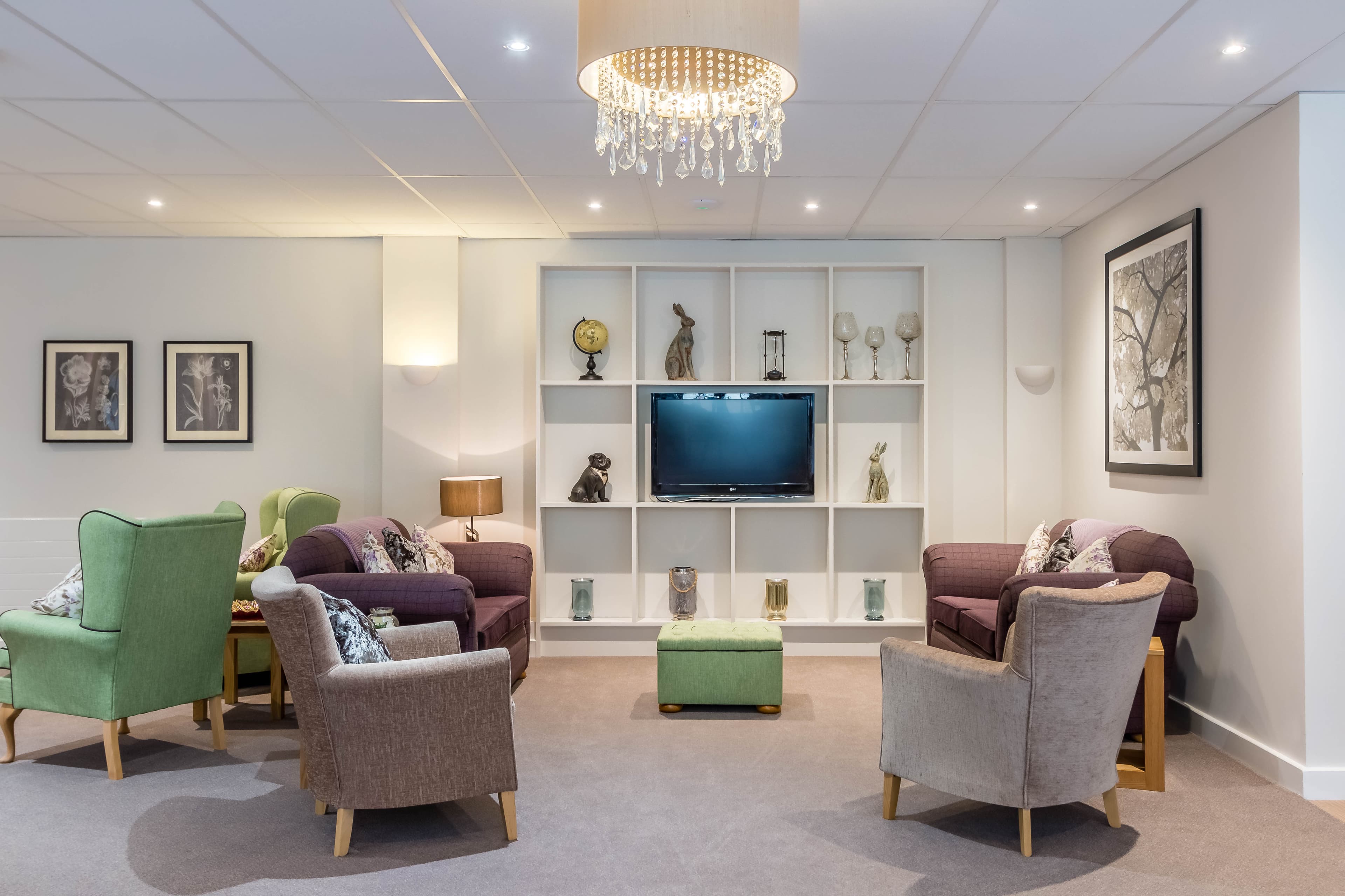 Communal Lounge of Emily Jackson House Care Home in Sevenoaks, Kent