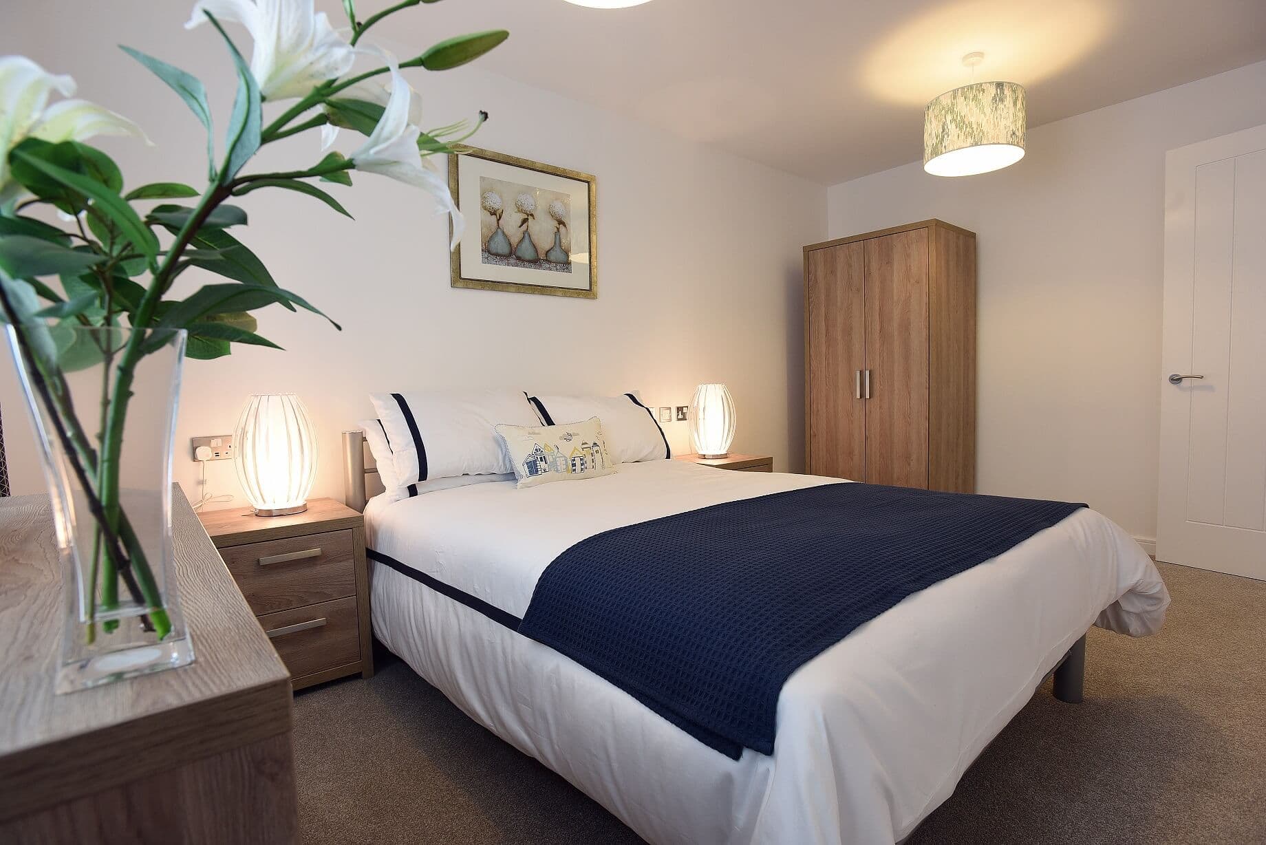 Bedroom at Wixams Village Retirement Development in Bedford, Bedfordshire