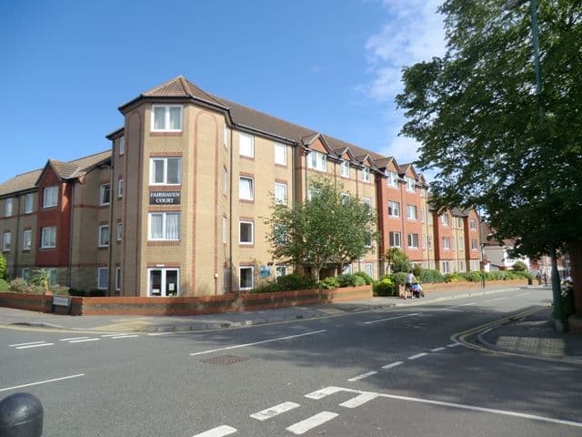 Exterior of Fairhaven Court retirement development in Boscombe, Bournemouth