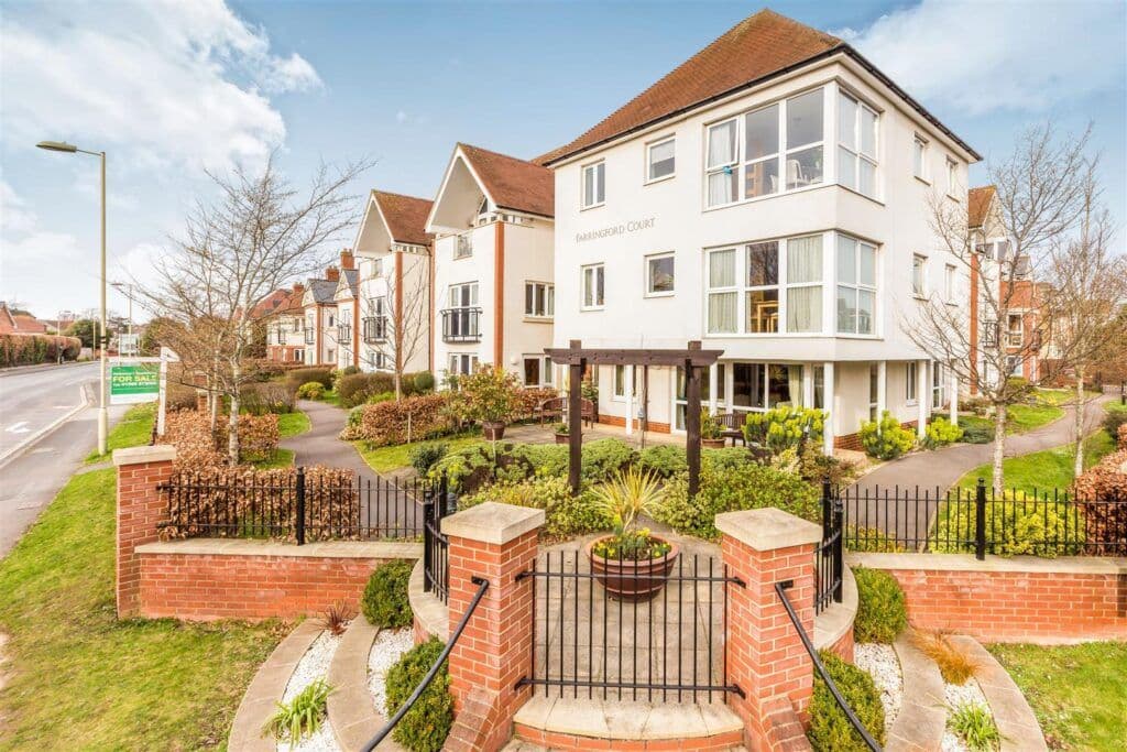 Exterior of Farringford Court Retirement Development in Lymington, New-Forest