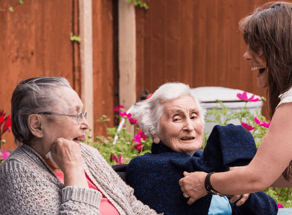 Residents of Farway Grange in Bournemouth, Dorset