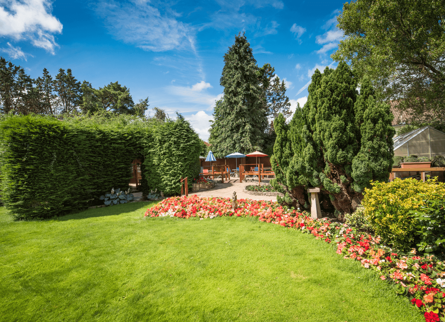 Garden of Farway Grange in Bournemouth, Dorset