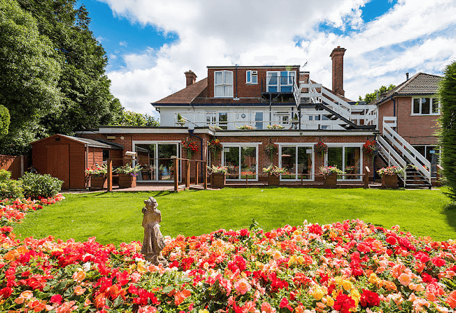 Garden of Farway Grange in Bournemouth, Dorset