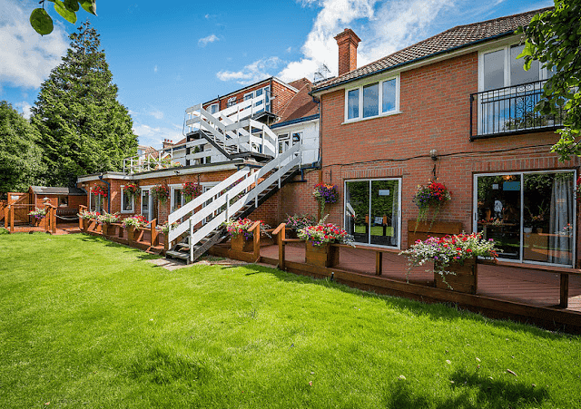 Garden of Farway Grange in Bournemouth, Dorset