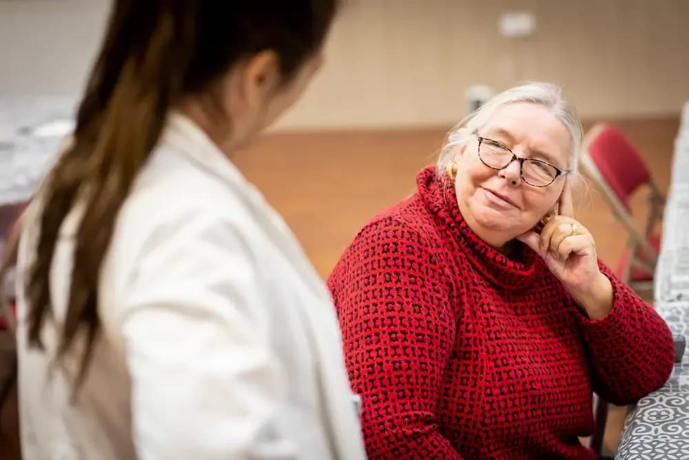 Female carer and an older woman