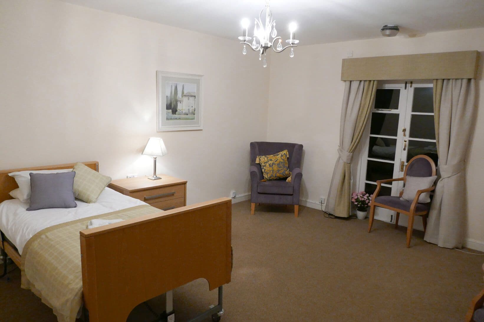 Bedroom of Field House care home in Stourbridge, West Midlands