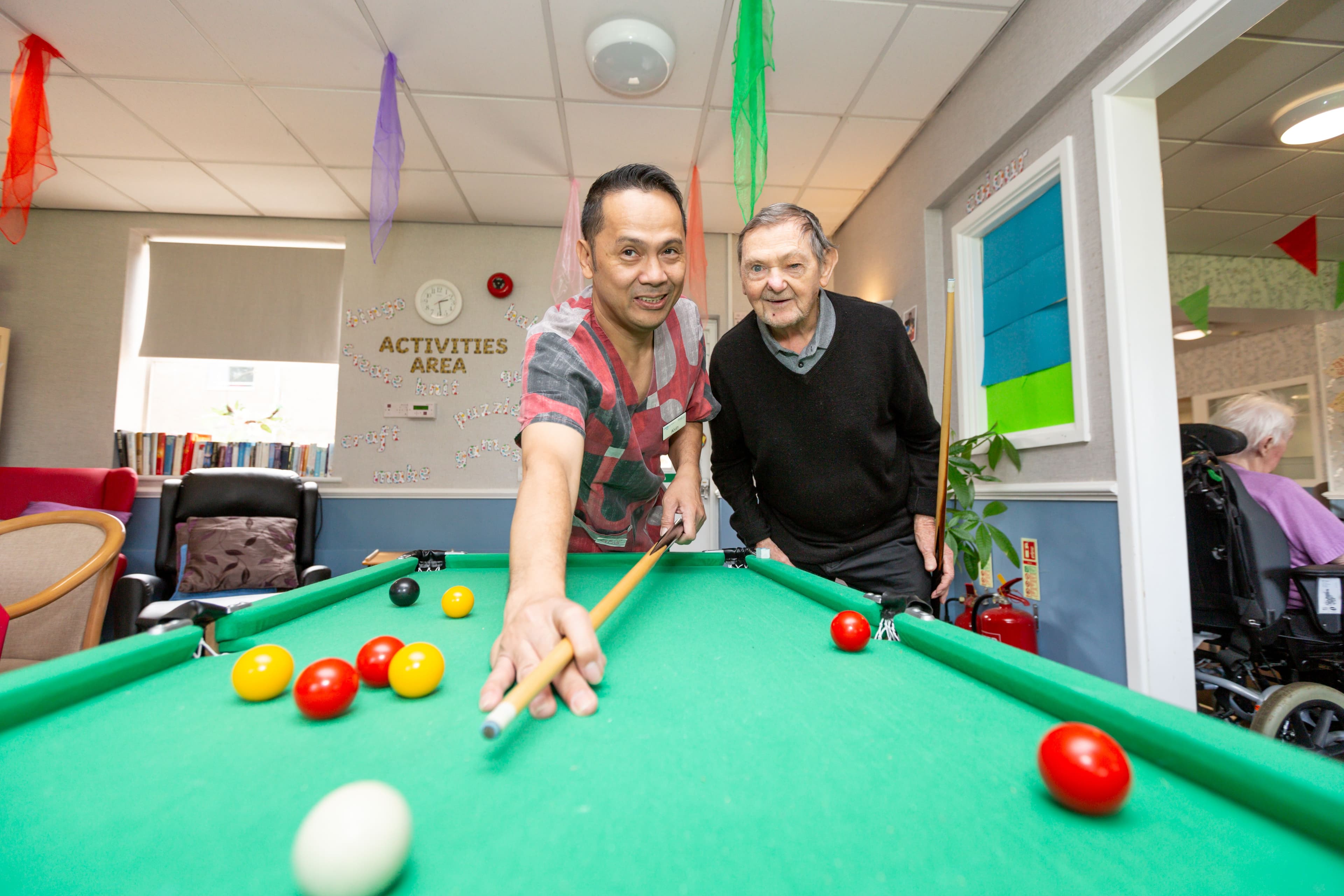 Resident at Fitzwilliam House care home in Cambridge