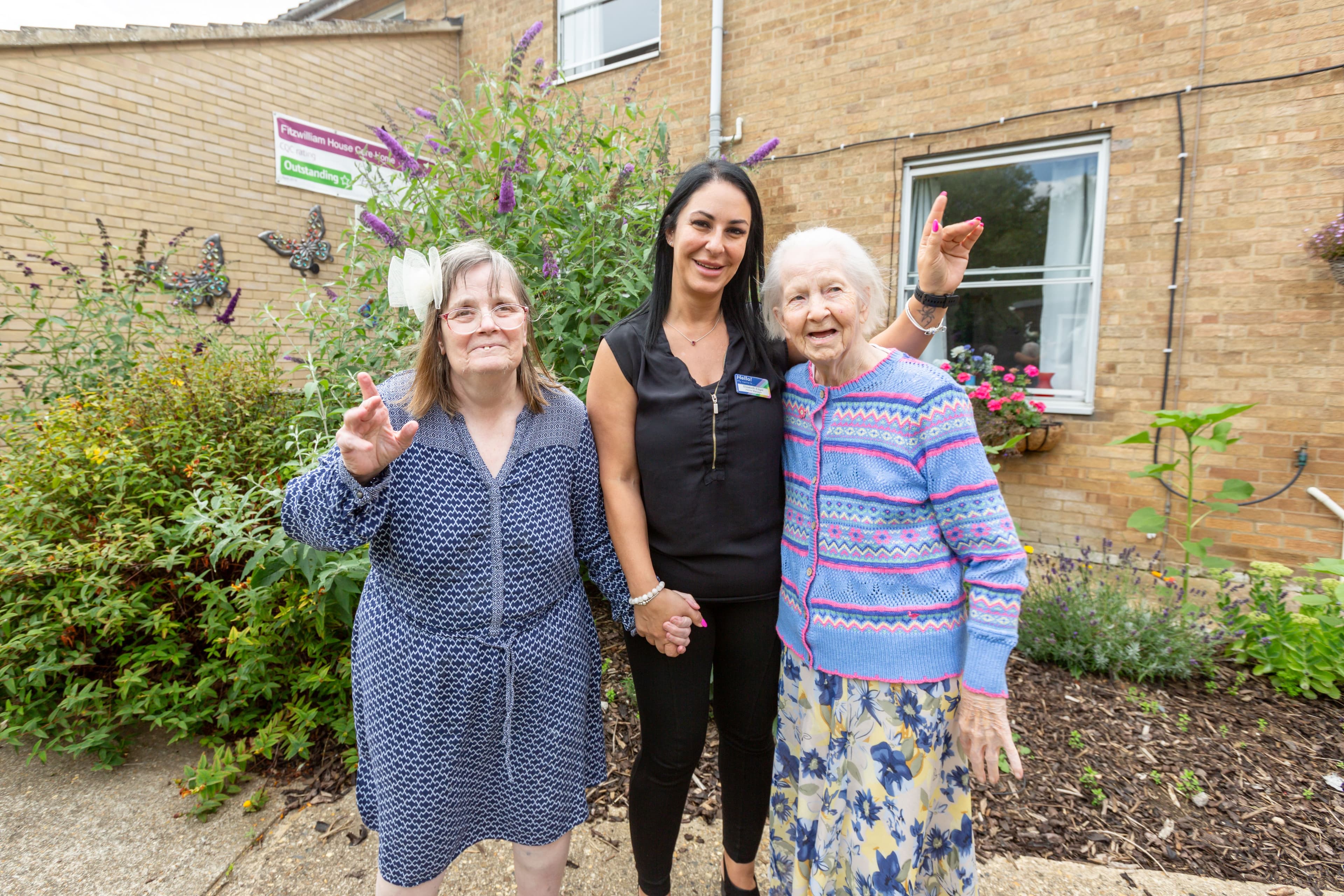 Resident at Fitzwilliam House care home in Cambridge