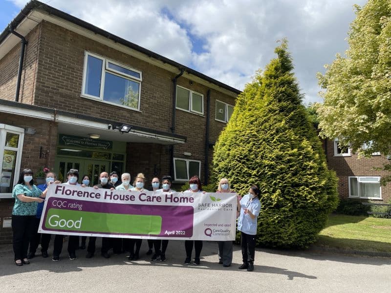 Staff at Florence House Care Home in Newcastle-under-Lyme, Staffordshire