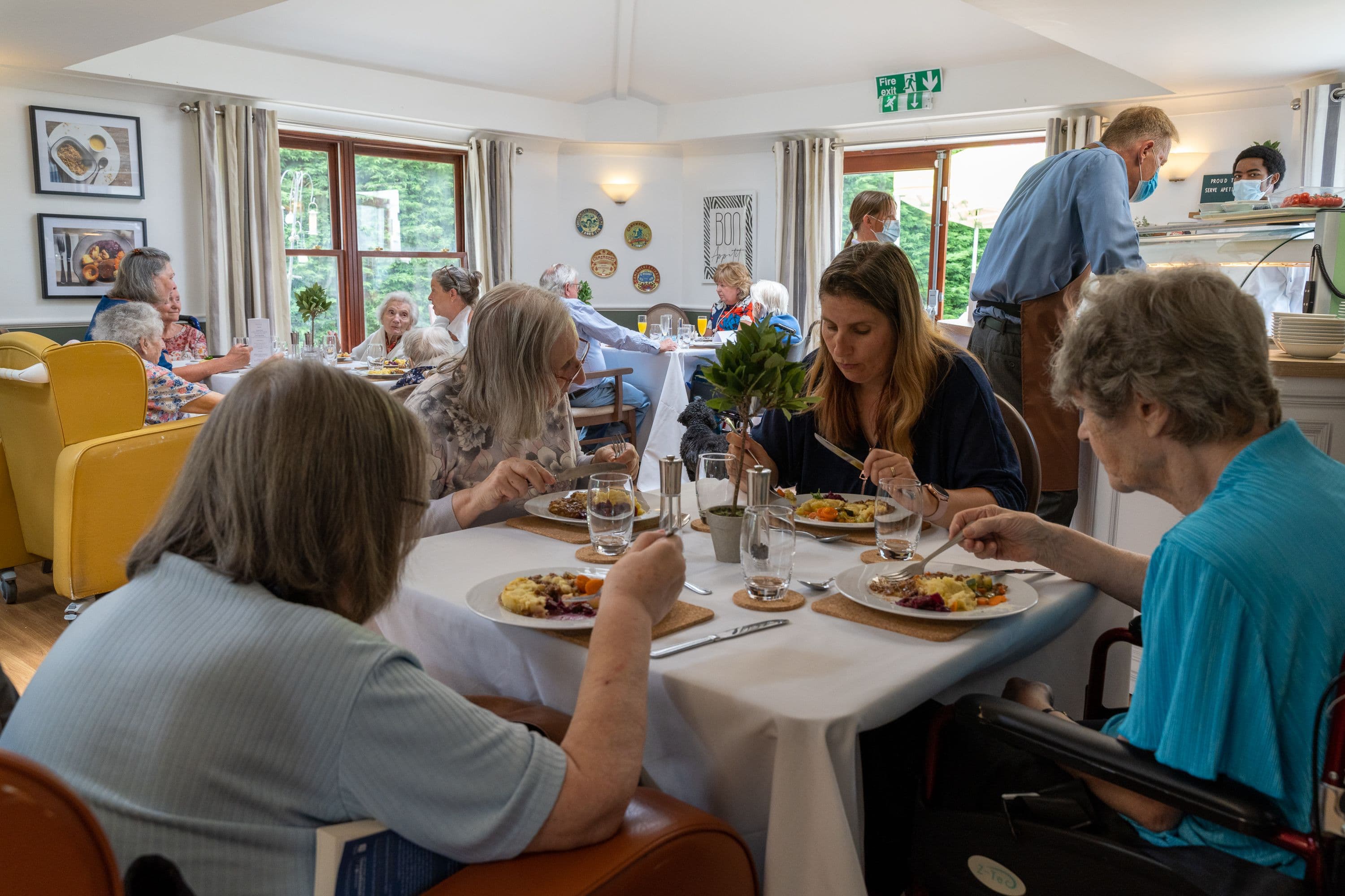 Meal times of The Grange care home in Faringdon, Oxfordshire