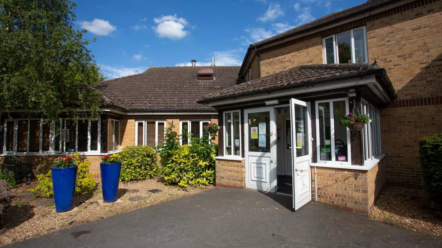 Exterior of Fosse House care home in St Albans, Hertfordshire