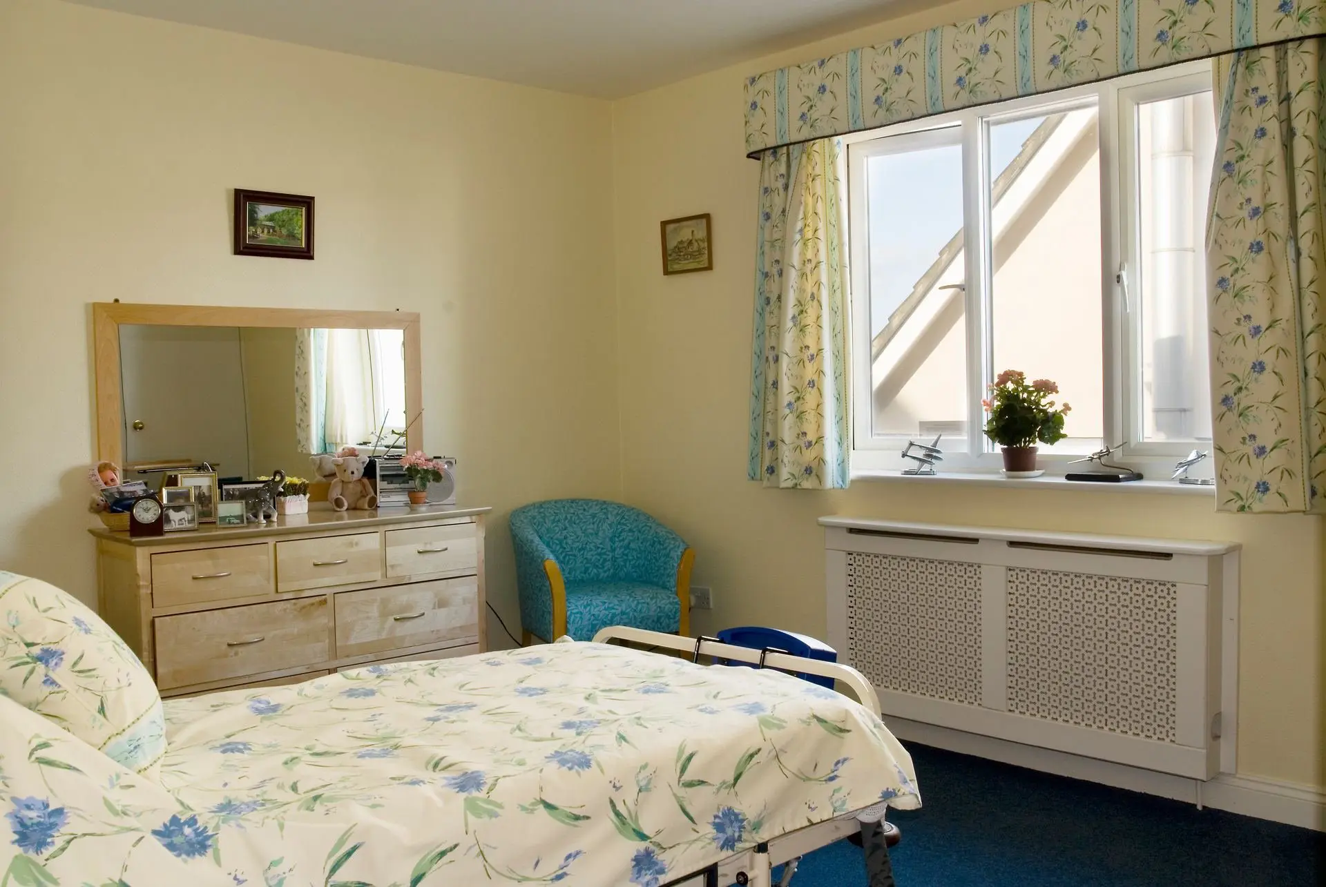 Bedroom at Frethey House Care Home in Taunton, Somerset