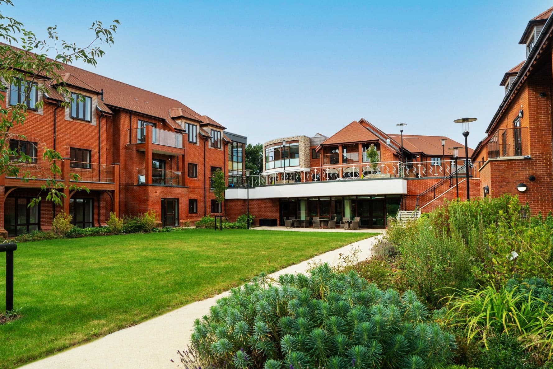 Exterior of Friary Meadow Retirement Development in Titchfield, Hampshire