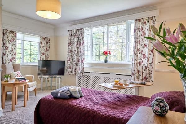 Bedroom at Furze Hill Lodge Care Home in Banstead, Surrey