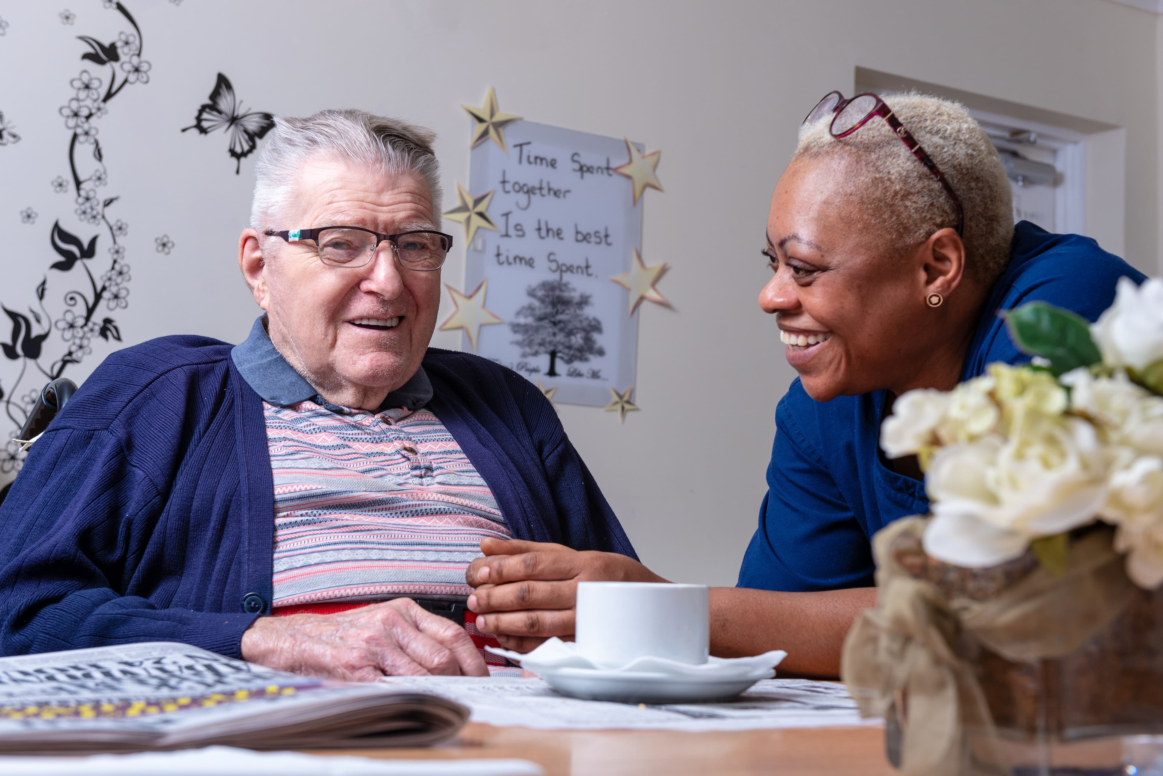 Staff of Grace Manor care home in Gillingham, Kent