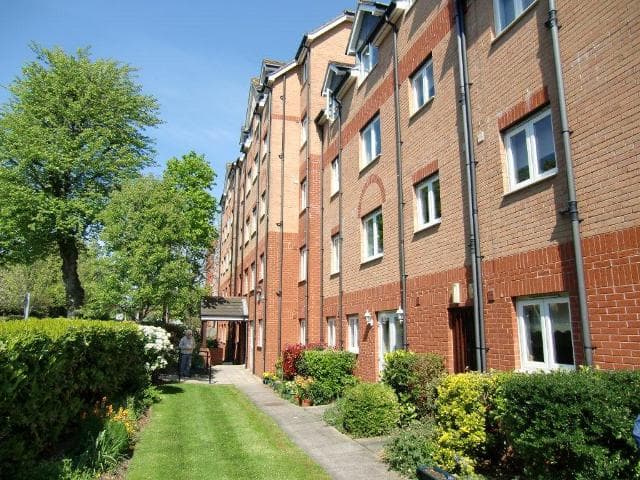 Exterior of Gables Court retirement development in Eastbourne, East Sussex